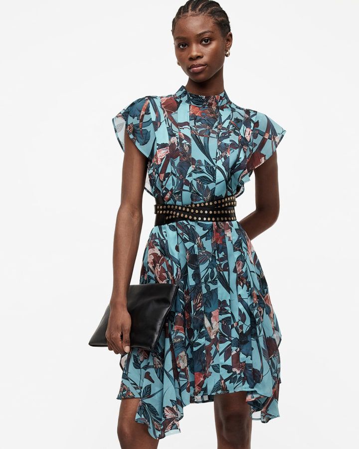 Shop Fleur Asymmetric Hem Mini Dress.