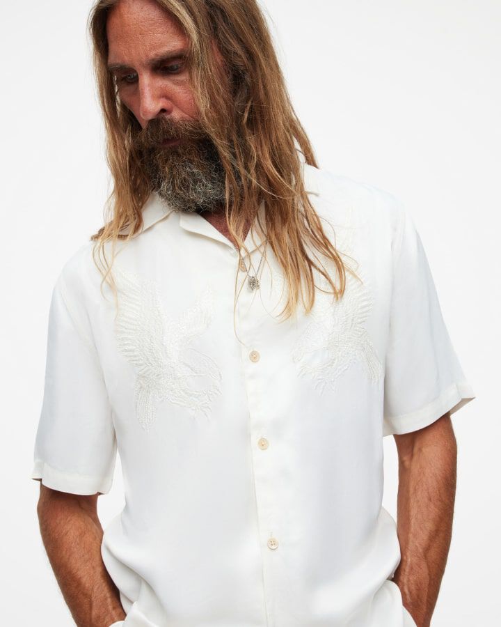 Shop the Aquila Embroidered Relaxed Fit Shirt.