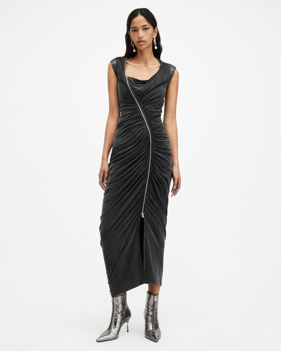 Shop the Umbra Draped Zip Slim Fit Dress