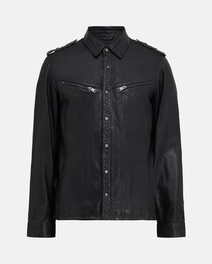 Shop the Ergo Long Sleeve Leather Shirt