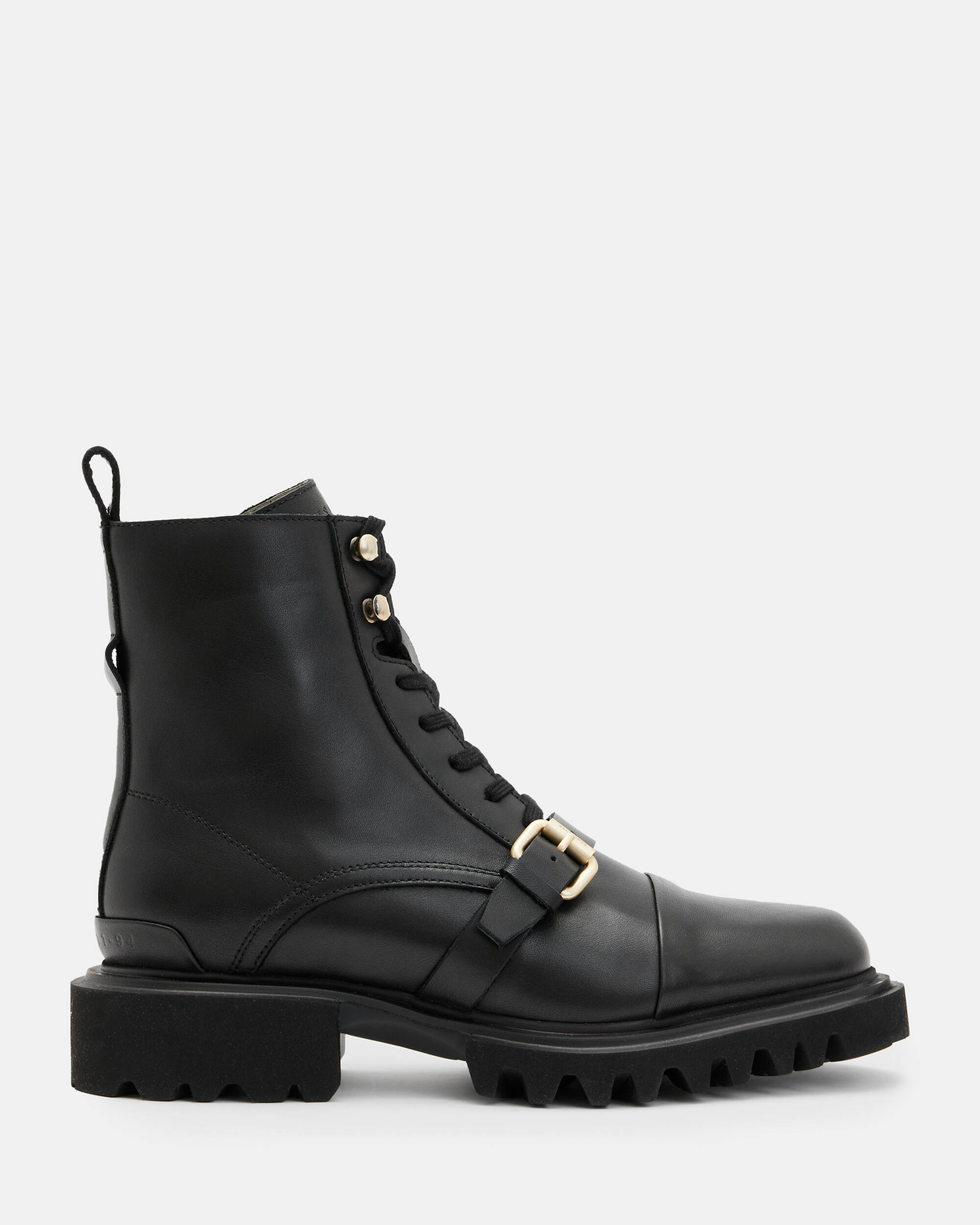 Tori Leather Boots BLACK/WARM BRASS | ALLSAINTS