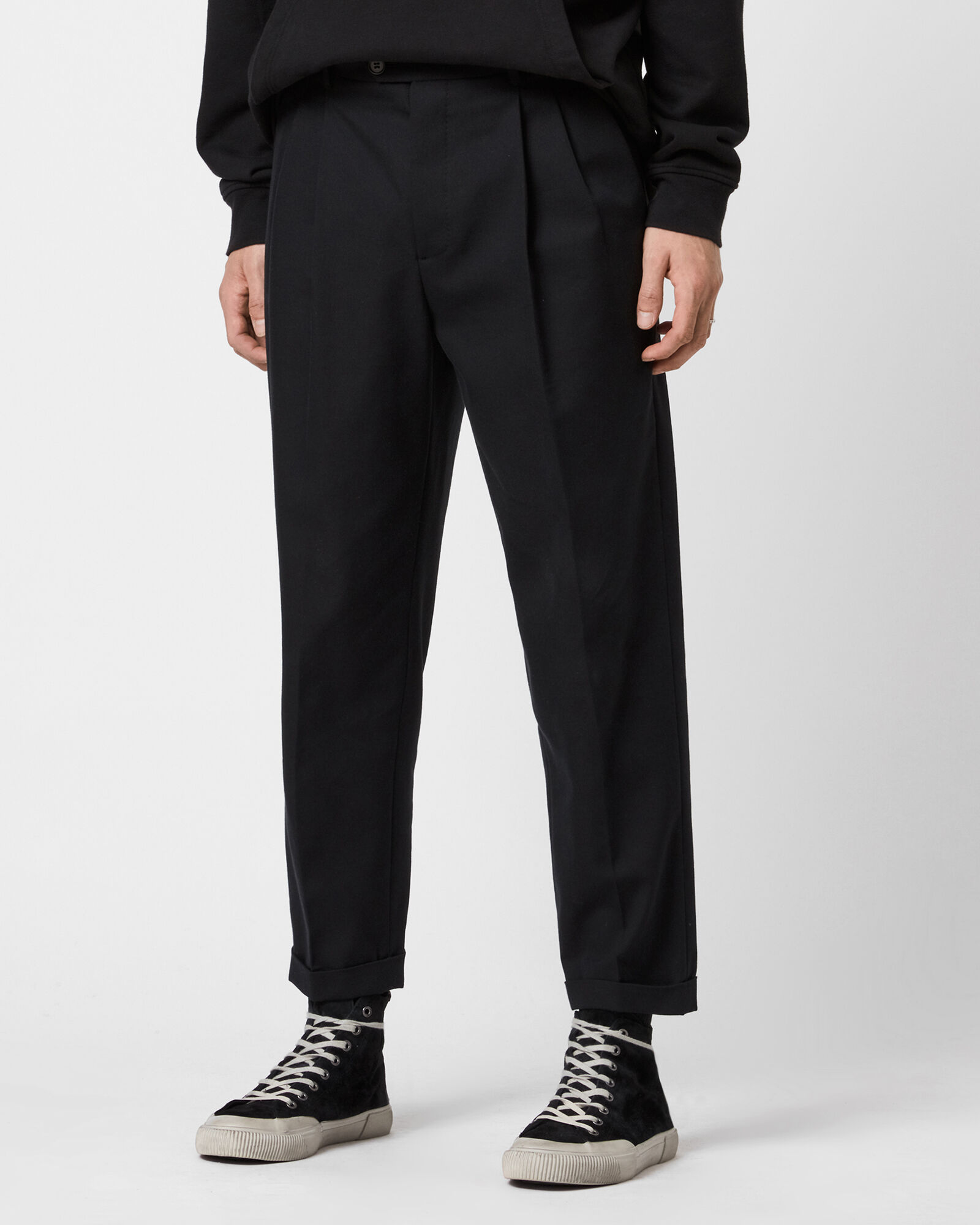 AllSaints Aura utility trousers in black  ASOS
