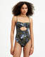 Niki Floral Bandeau Cut-Out Swimsuit  large image number 4