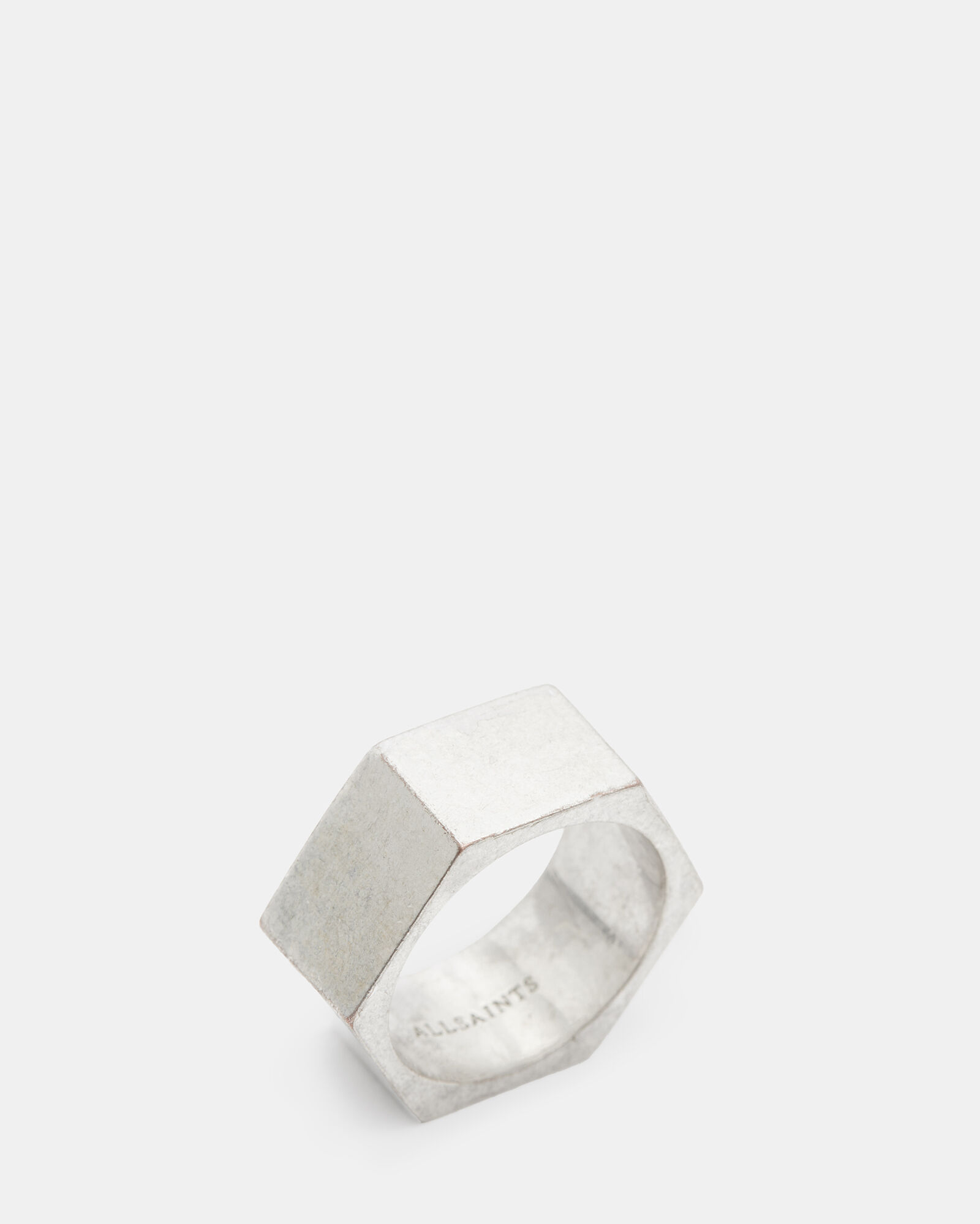 Hex Sterling Silver Bolt Ring