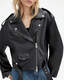 Dayle Oversized Leather Biker Jacket  large image number 2