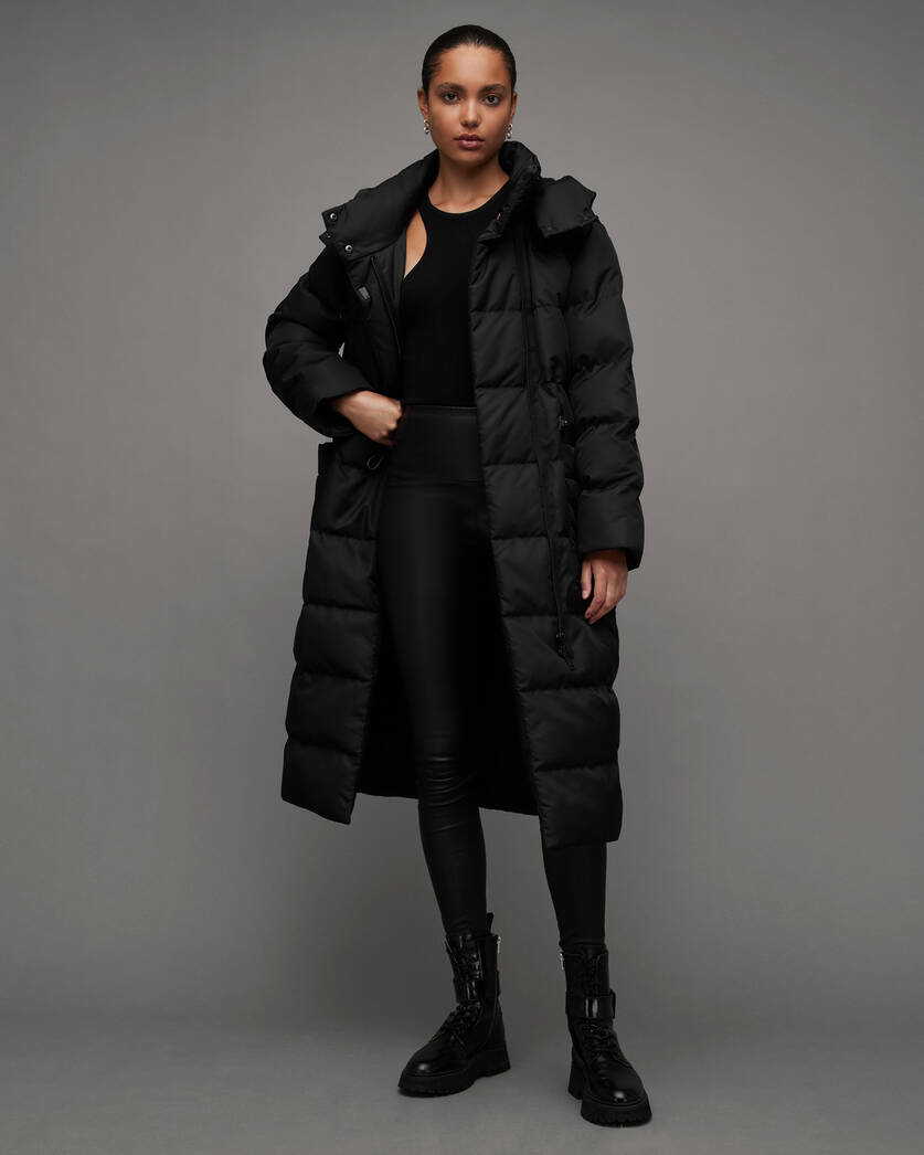 Quilted Puffy Vest, Long Coat for Women, Oversized Coat, Quilted Jacket  Coat 