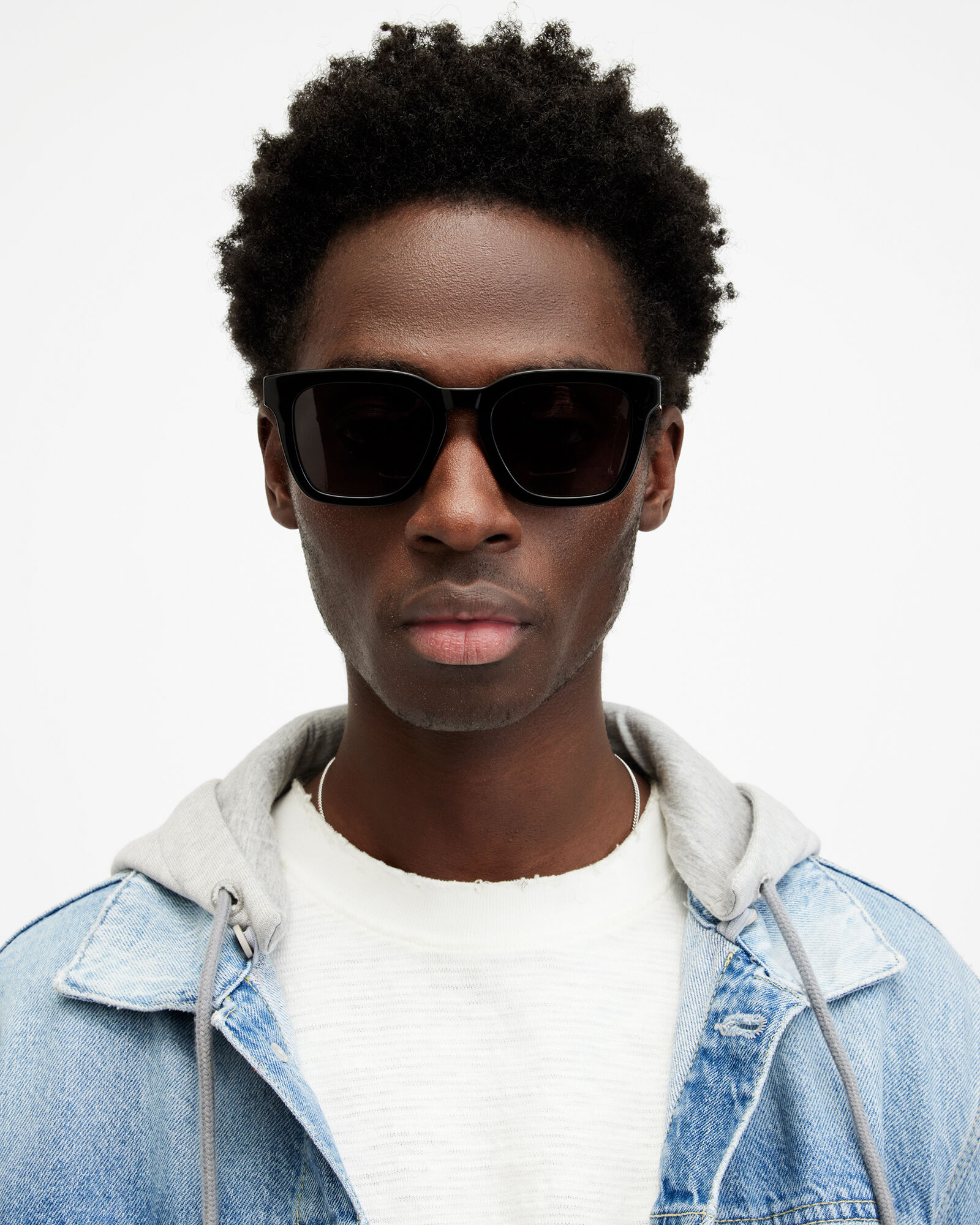 Blaze Sunglasses GLOSS BLACK | ALLSAINTS US