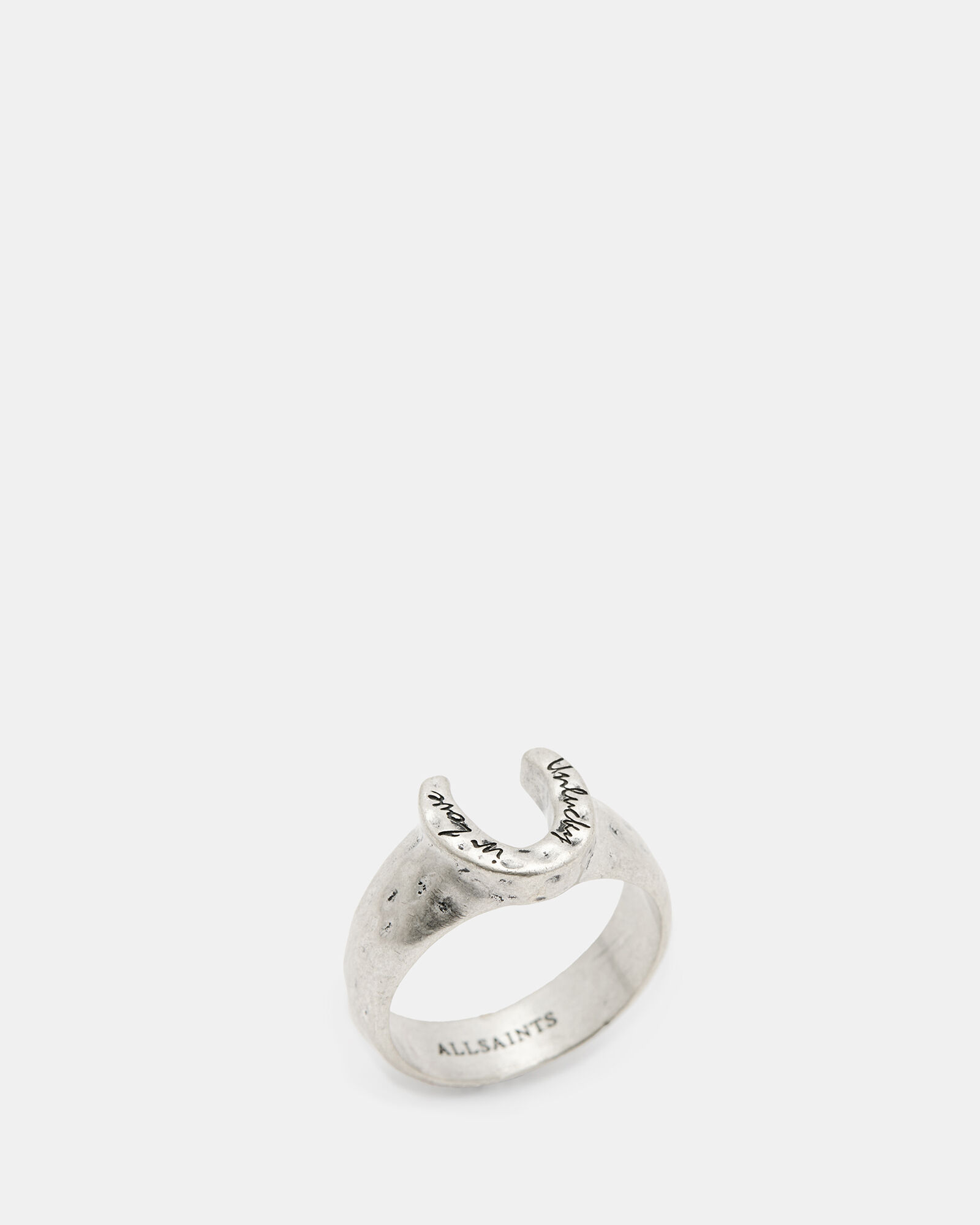 Horseshoe Sterling Silver Signet Ring