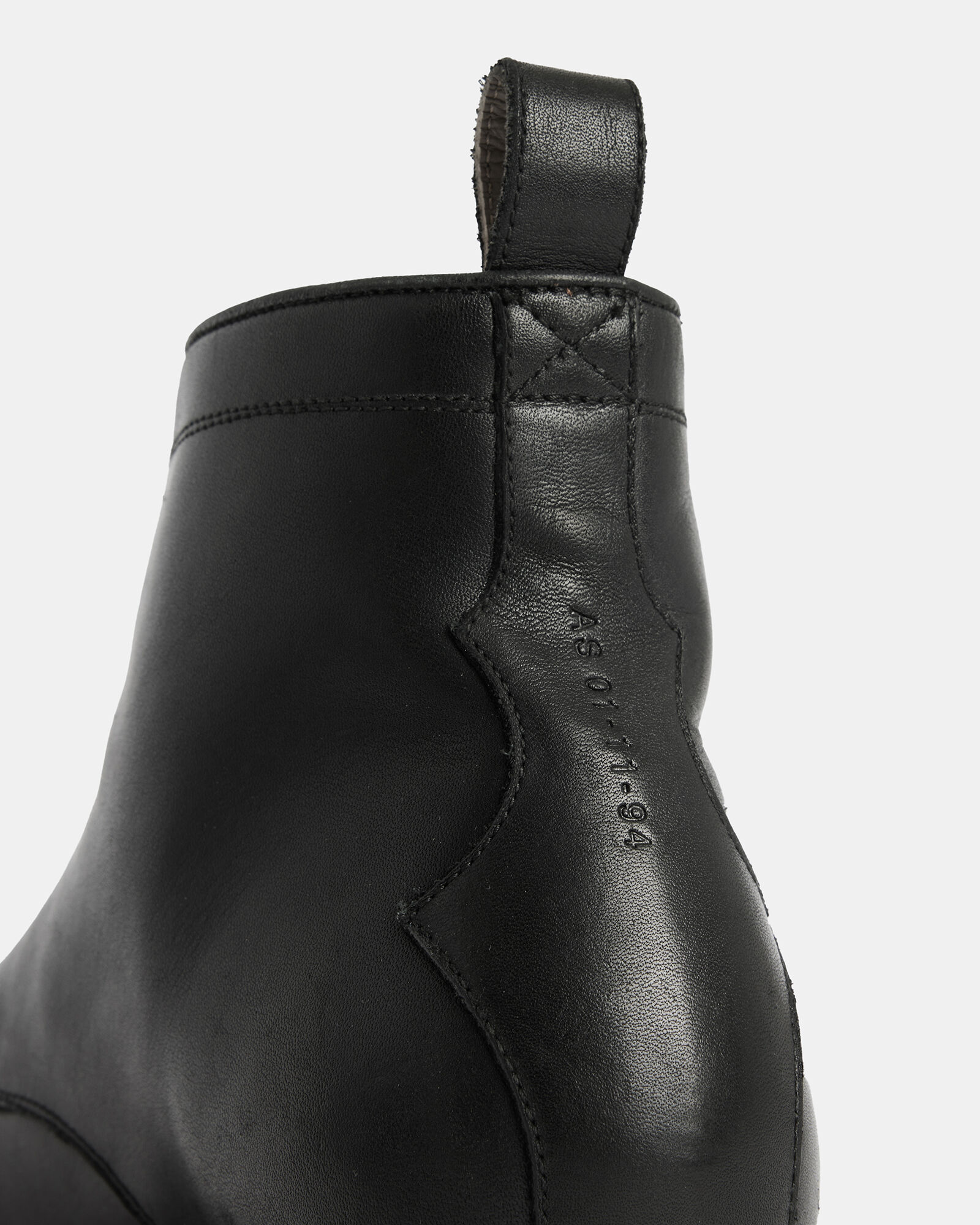 Drago Leather Lace Up Boots Black | ALLSAINTS