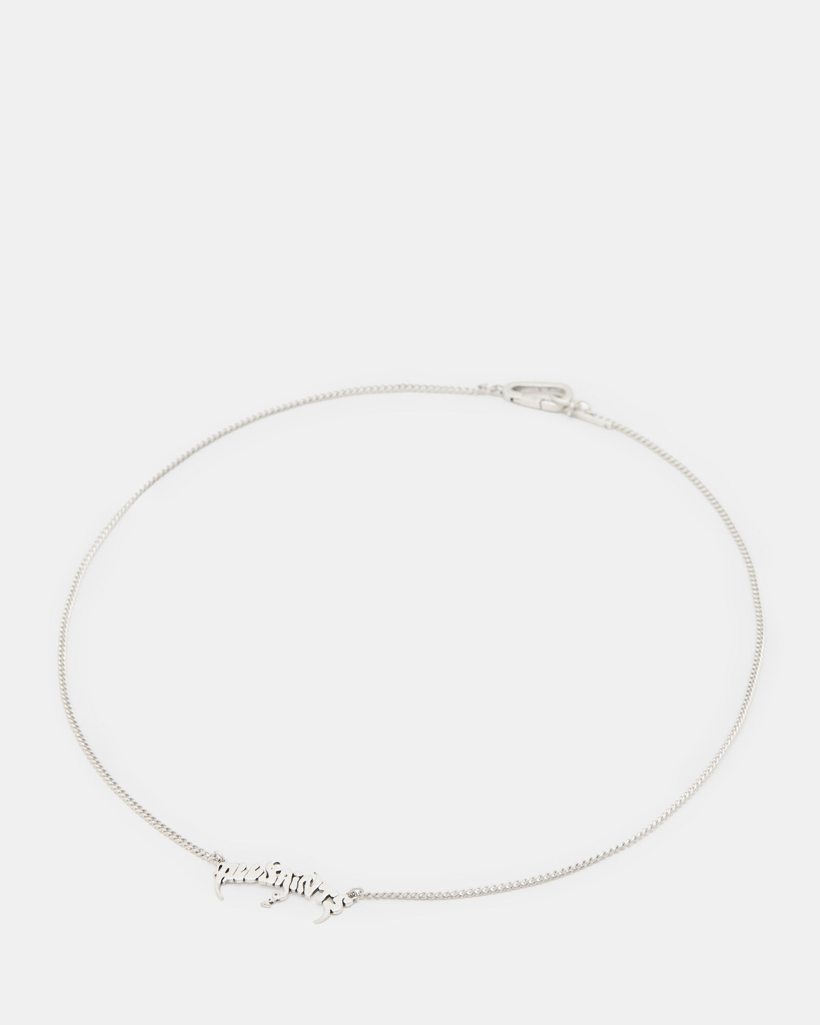 Phang Sterling Silver Logo Necklace