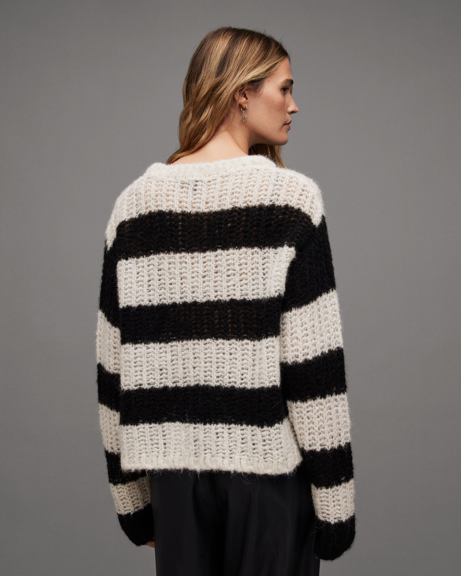 Britt Striped Chunky Loose Stitch Jumper