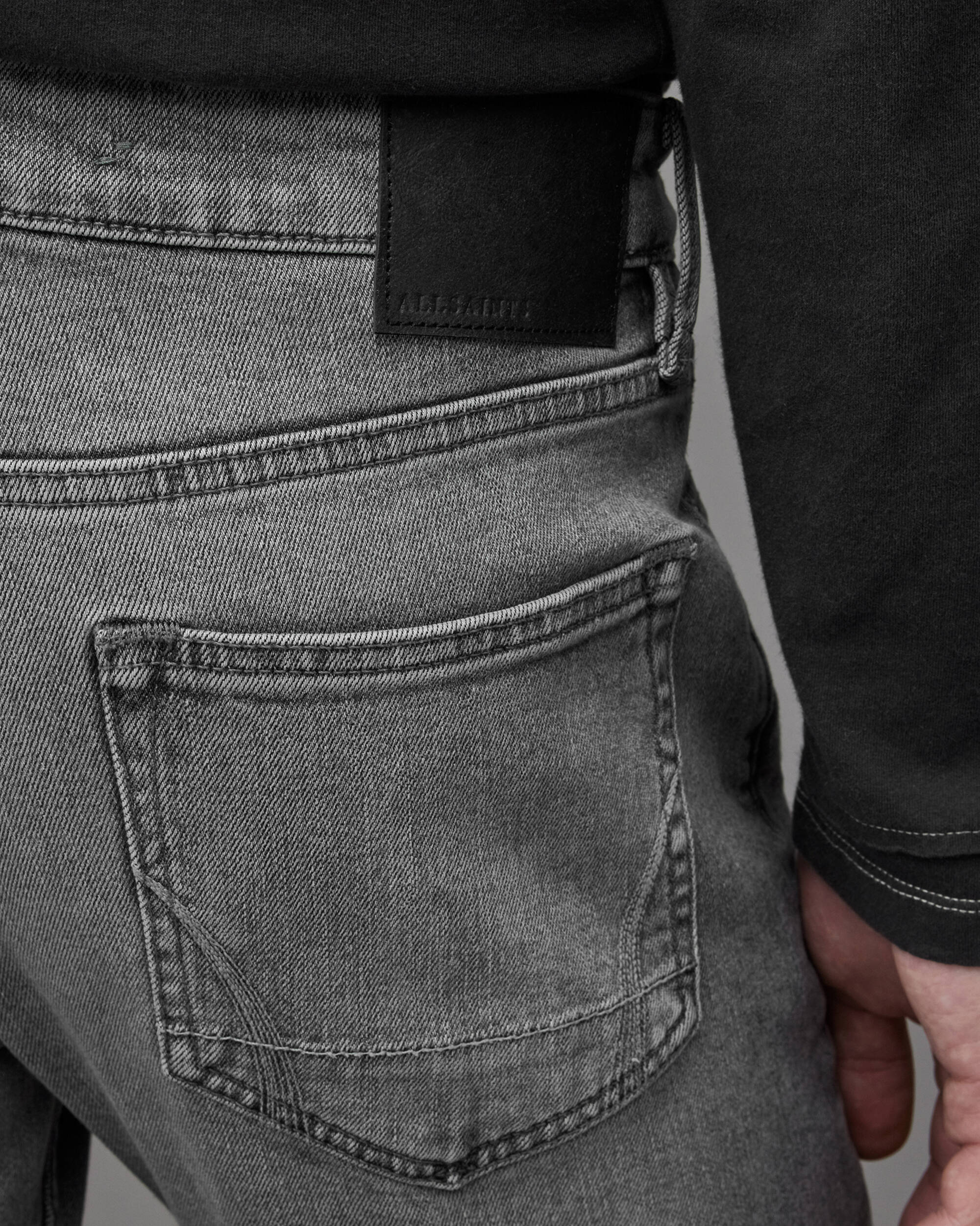 Rex Slim Jeans Mid Grey | ALLSAINTS