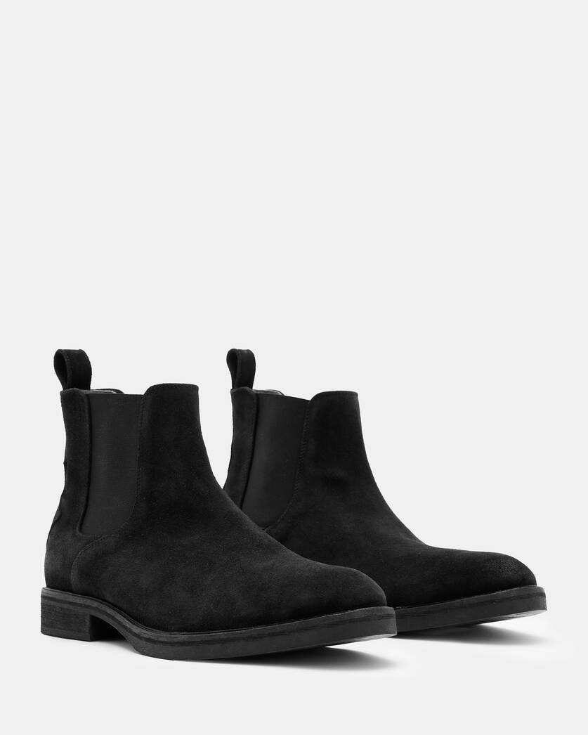 Creed Suede Chelsea Boots Black | ALLSAINTS