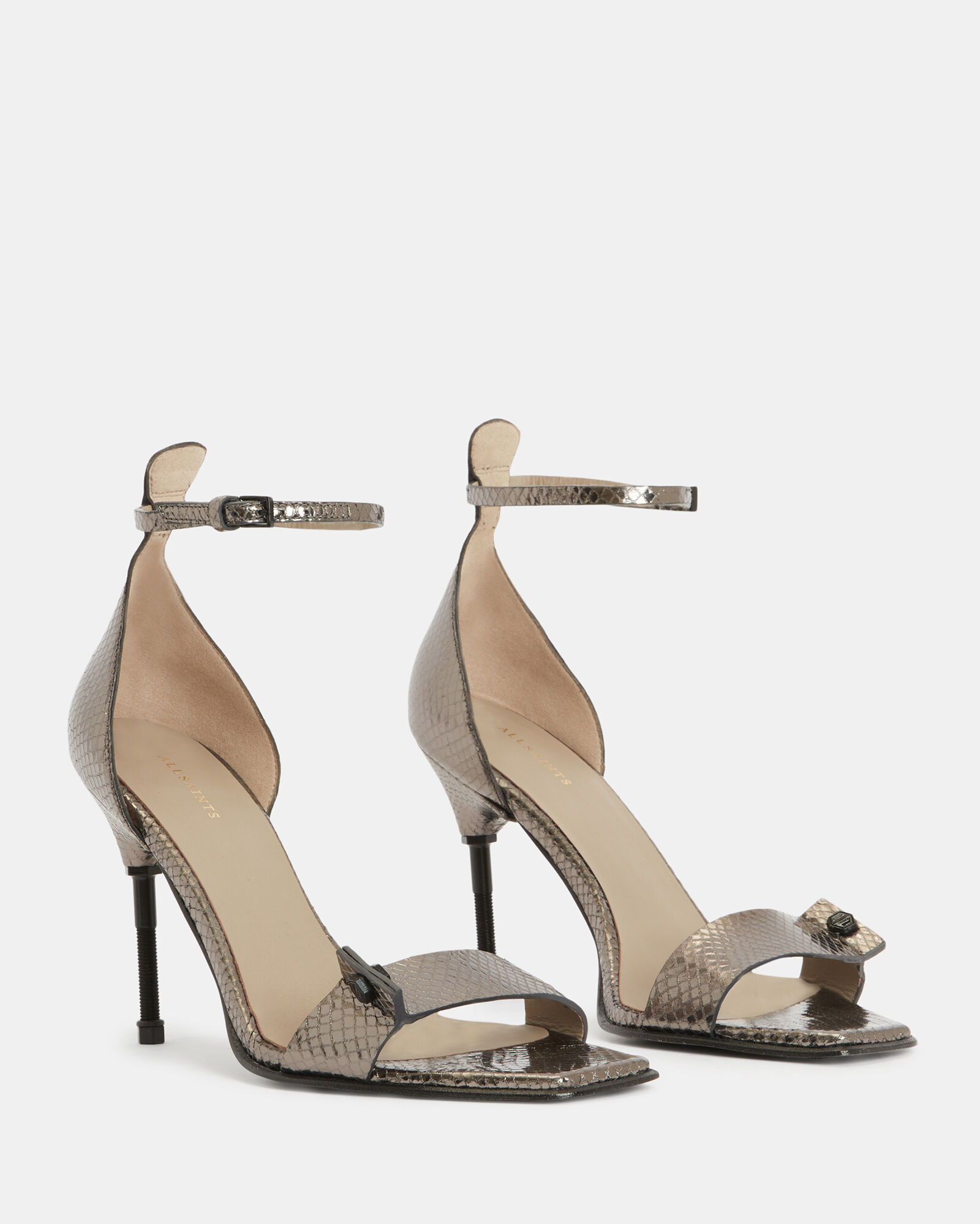 Buy Grey Heeled Sandals for Women by Carlton London Online | Ajio.com