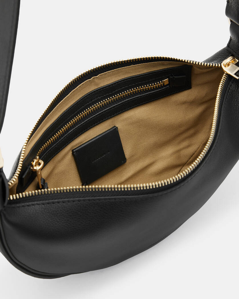 Elegance' Leather Cross Body Bag: C-50