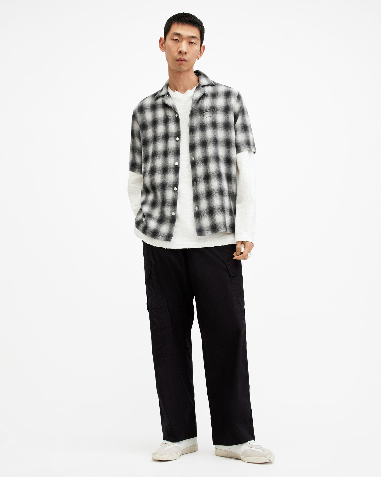 Underground Relaxed Check Logo Shirt