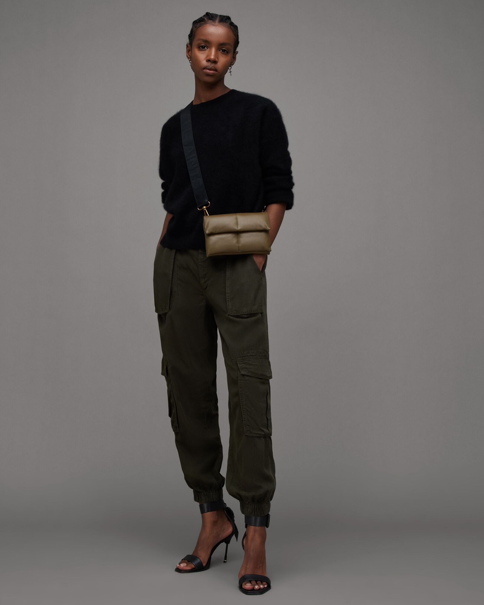 AllSaints TALLIS TROUSER - Trousers - meadow brown/brown - Zalando.de