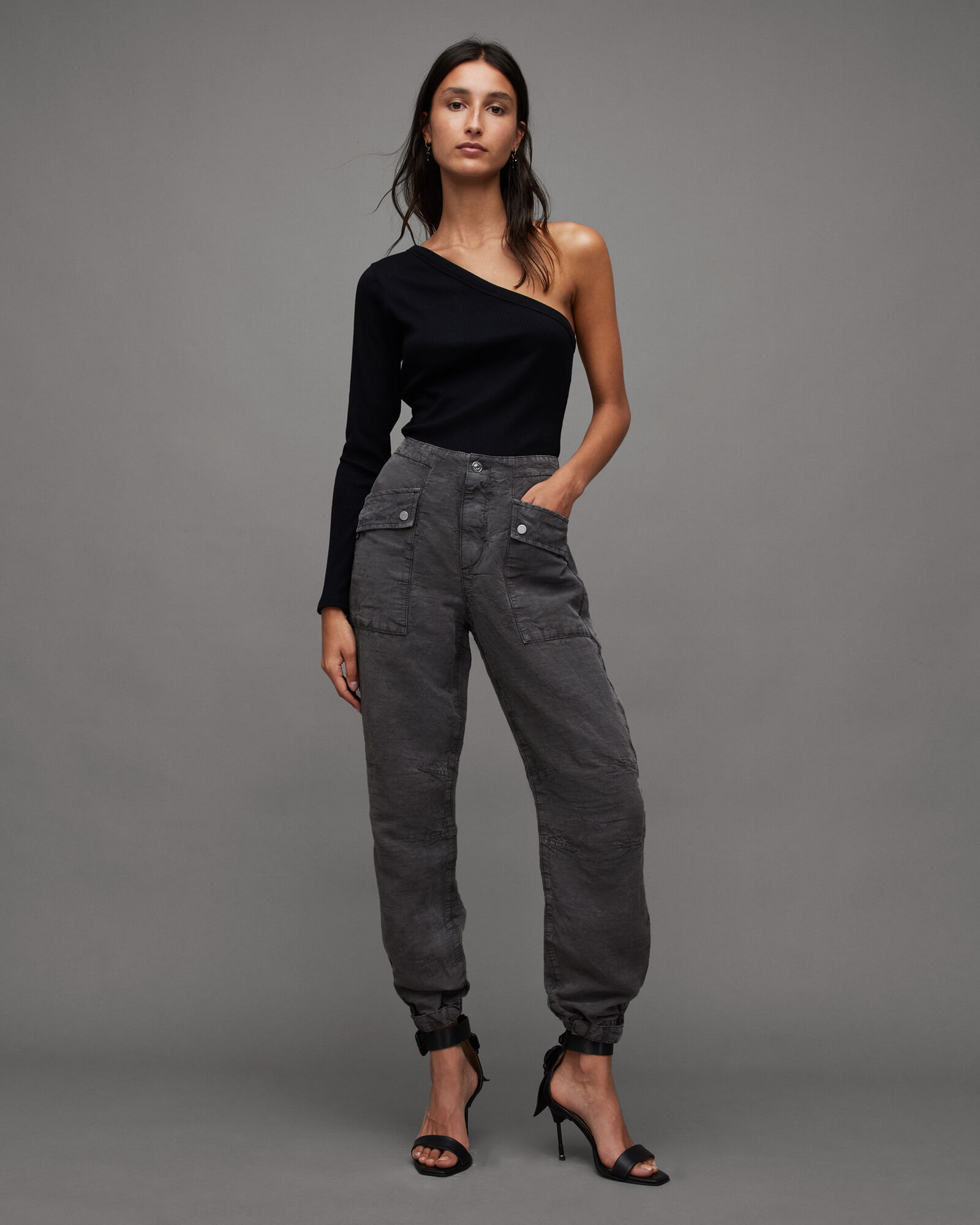 SANDRO high-waist Tapered Trousers - Farfetch