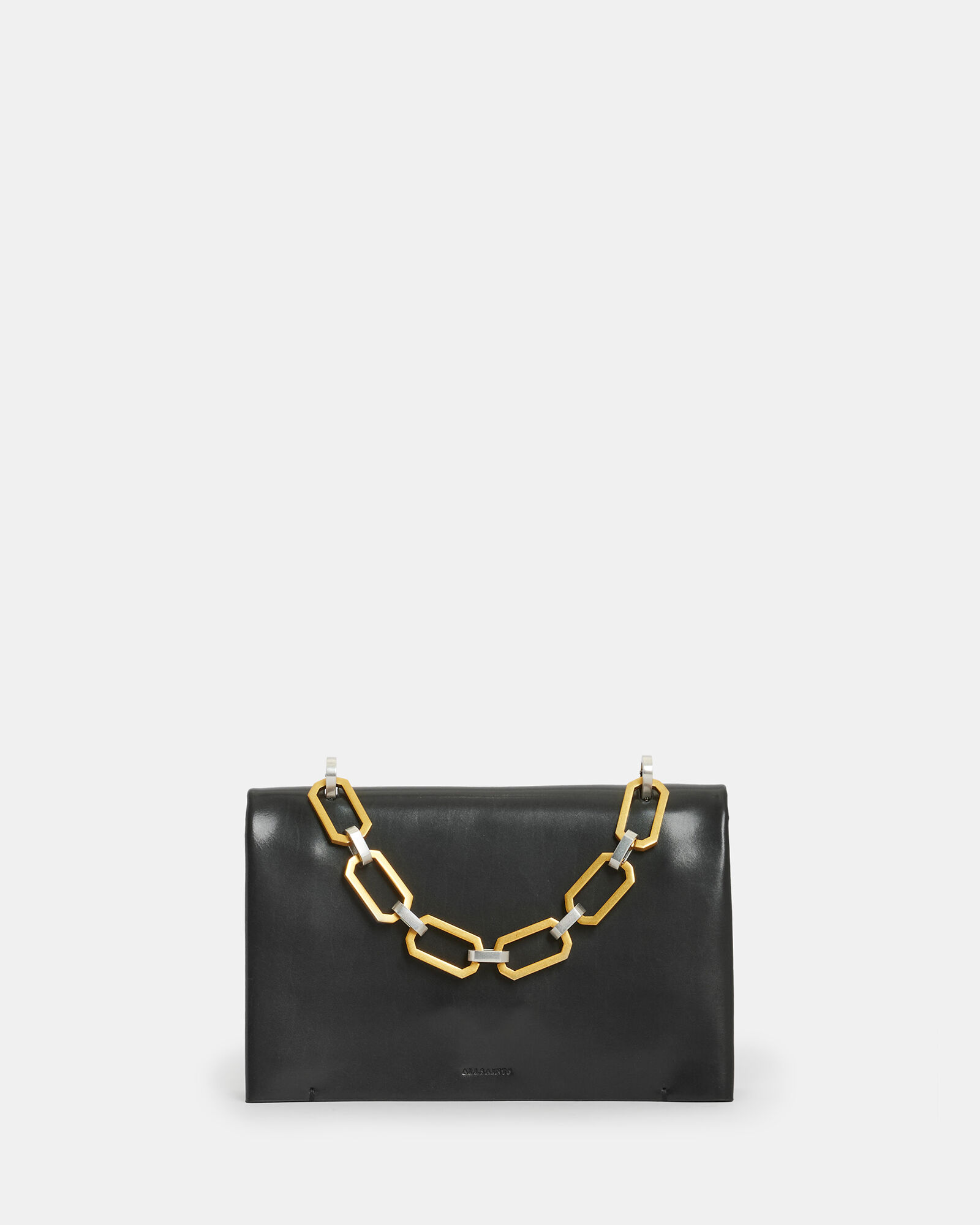 Yua Leather Removable Chain Clutch Bag