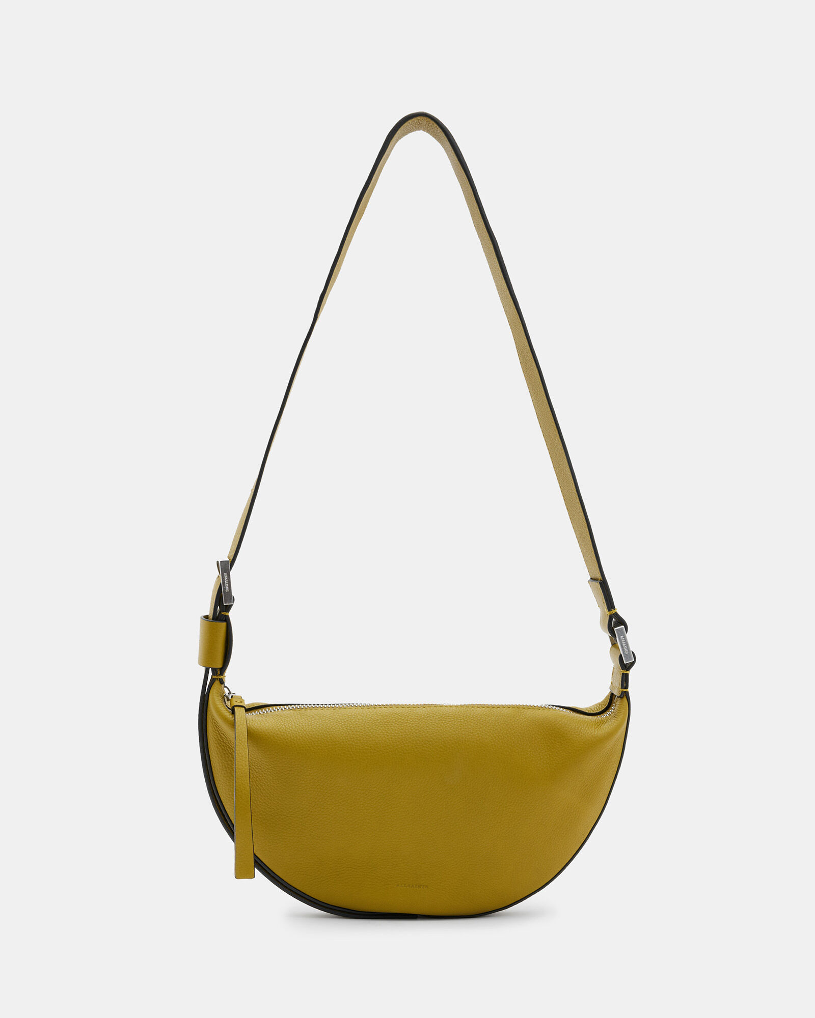 Half Moon Leather Crossbody Bag