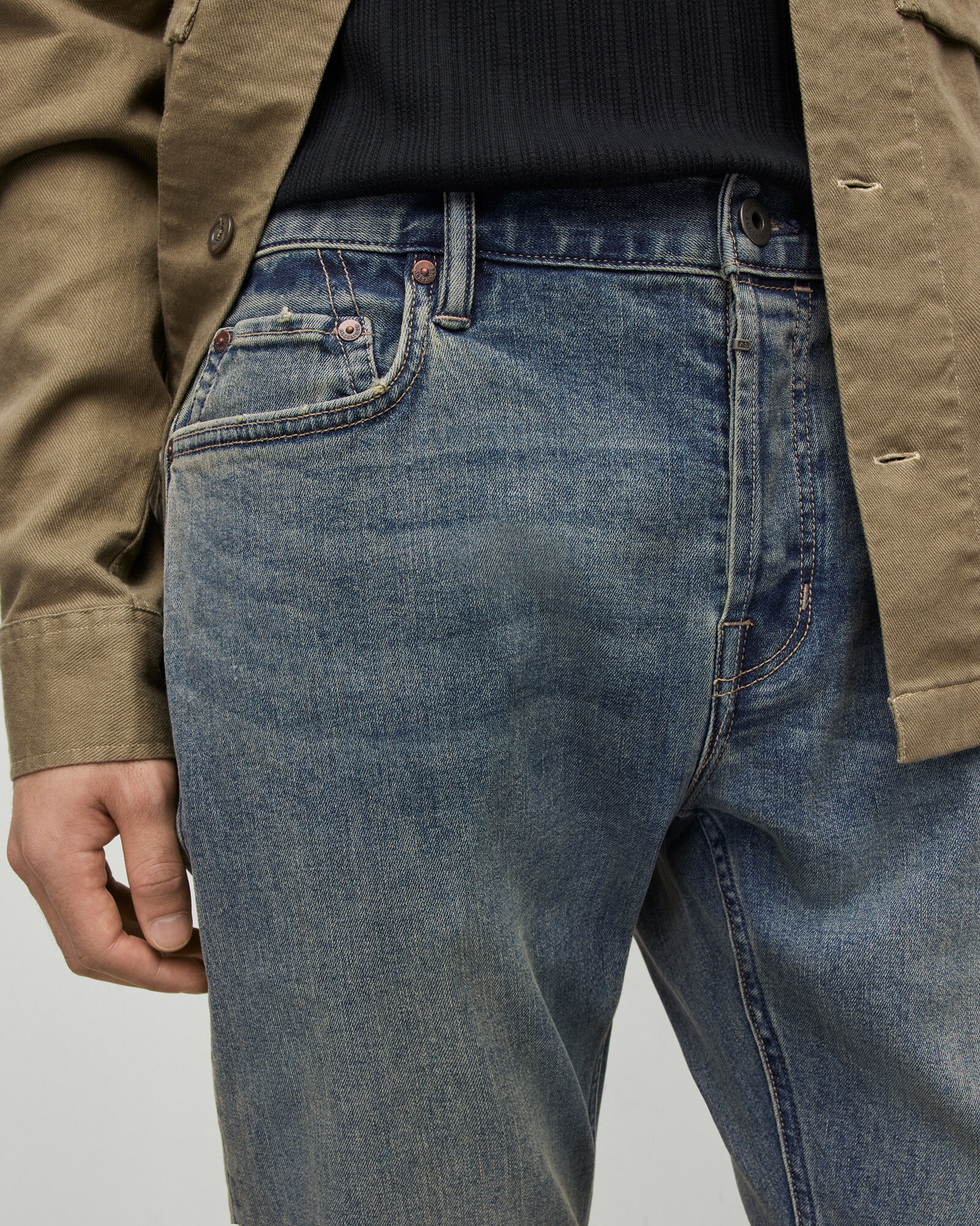 Rex Slim Fit Soft Stretch Denim Jeans Vintage Indigo | ALLSAINTS