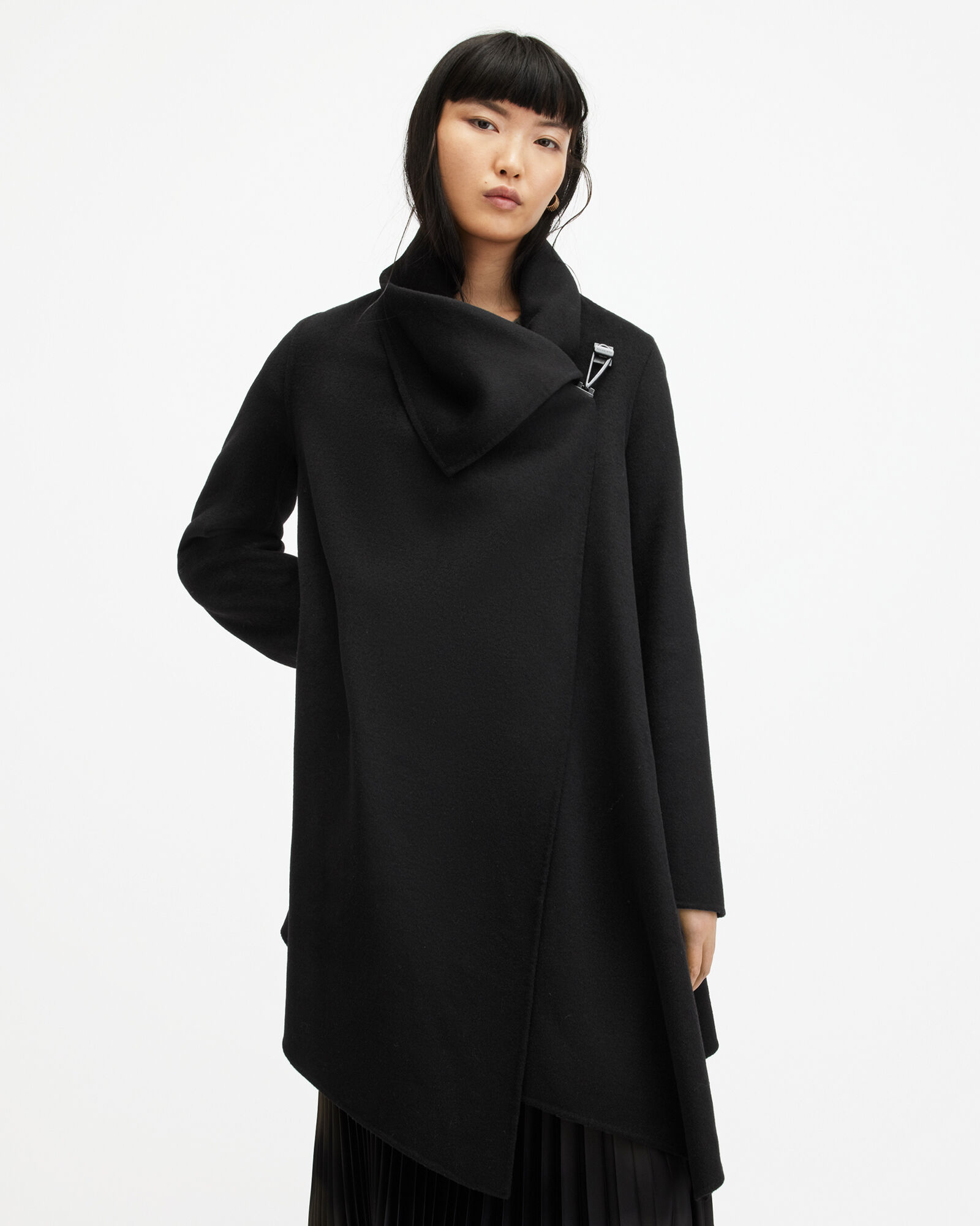 Monument Eve Wool Blend Coat Black | ALLSAINTS