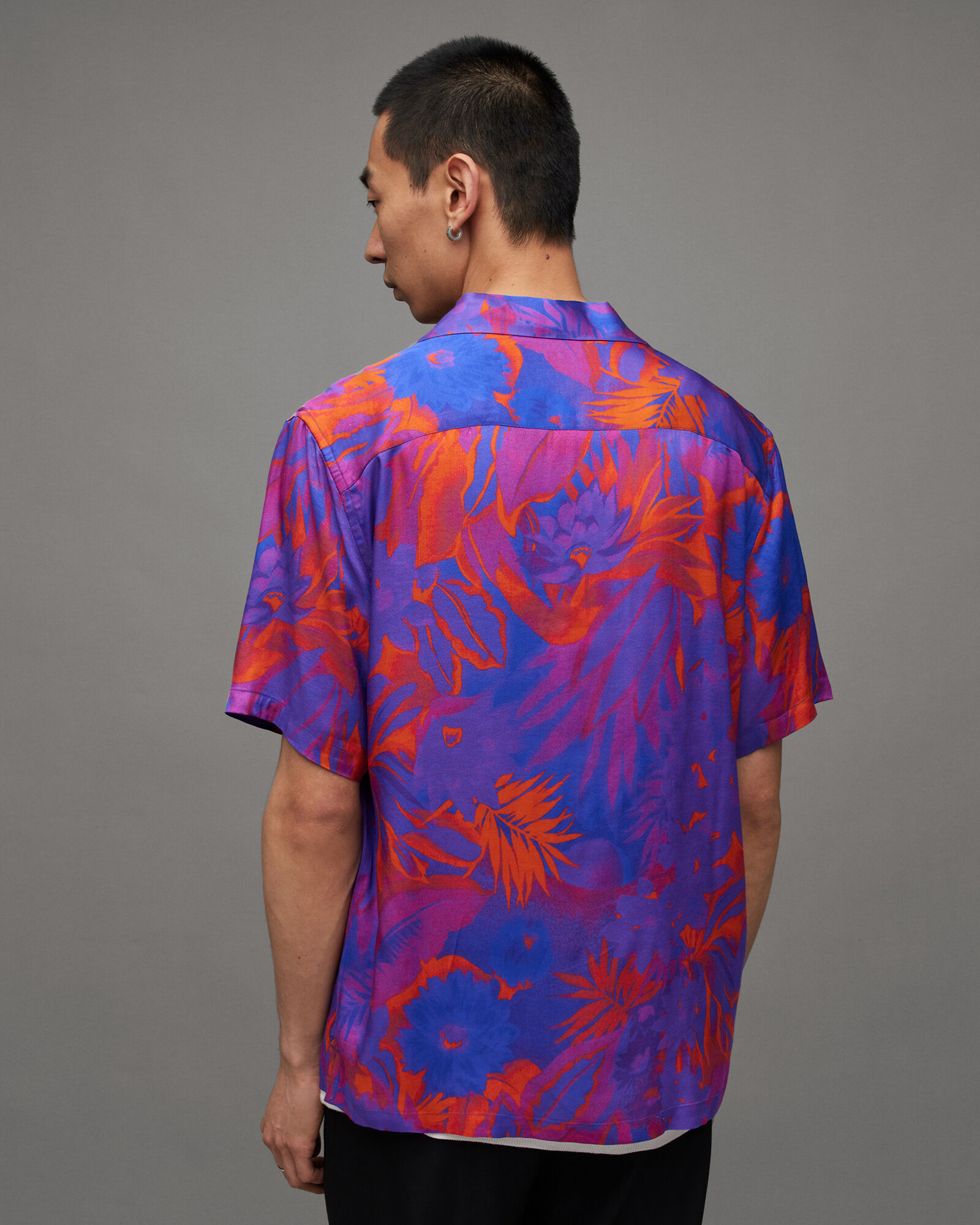 Gozo Tropical Print Relaxed Fit Shirt