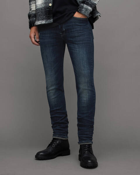 Men's Jeans, Black, Cropped & Straight Leg