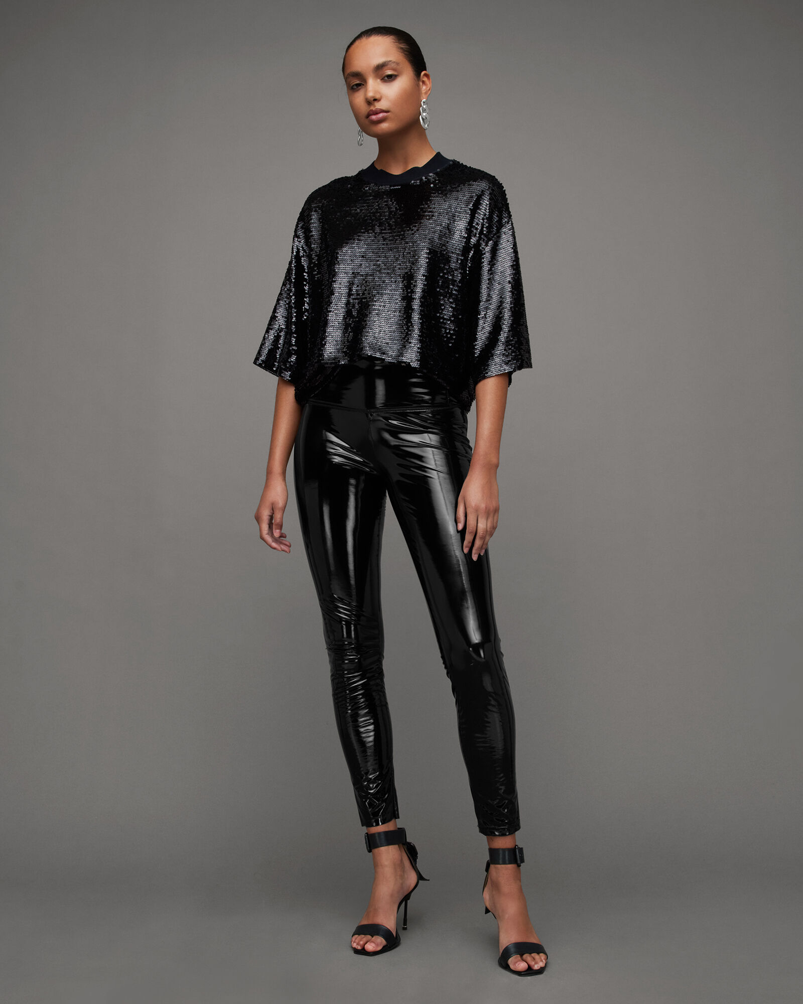 Shiny Glossy Leggings Elastic Silk Smooth Shiny Skinny Pants Tight Flash  Aesco Thin Skin-Friendly Women | Lazada PH