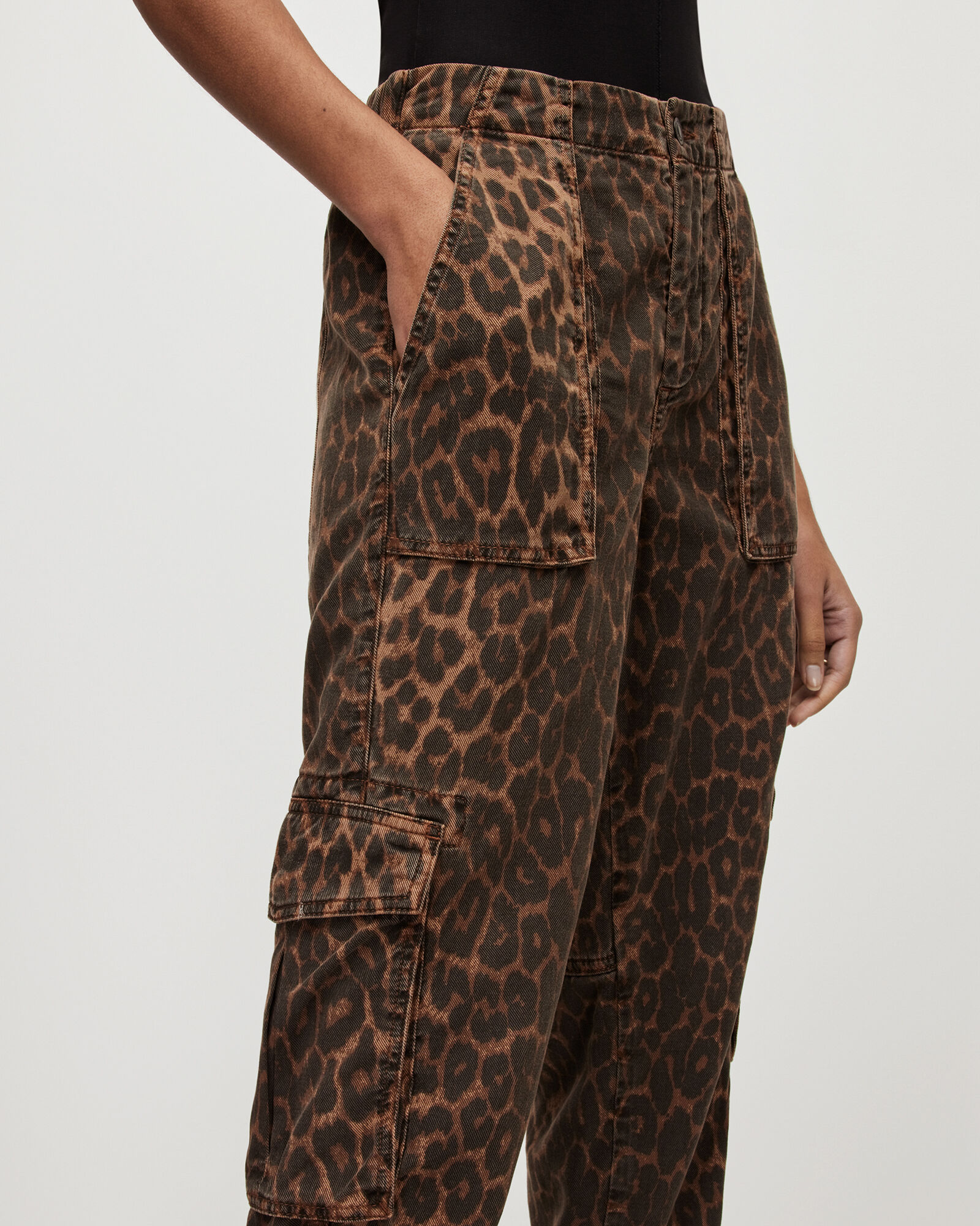 Leopard Wide Leg Trousers by Vogue Williams  Little Mistress