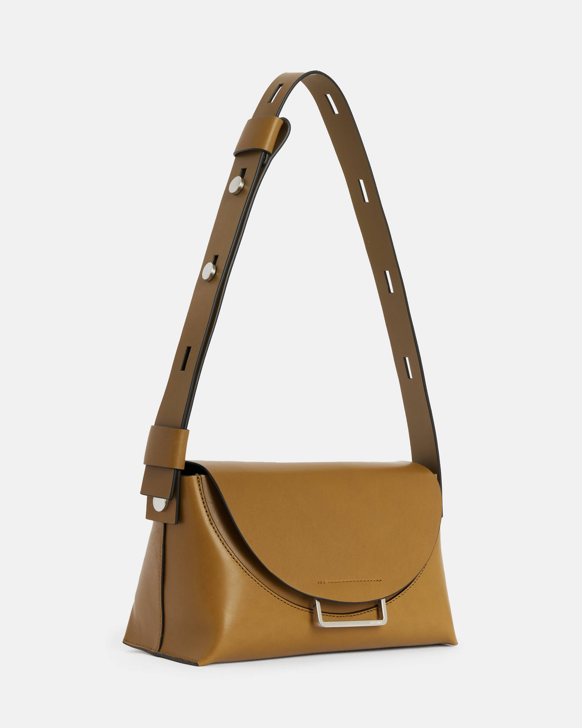 Celeste Leather Crossbody Bag BRONZE GREEN | ALLSAINTS