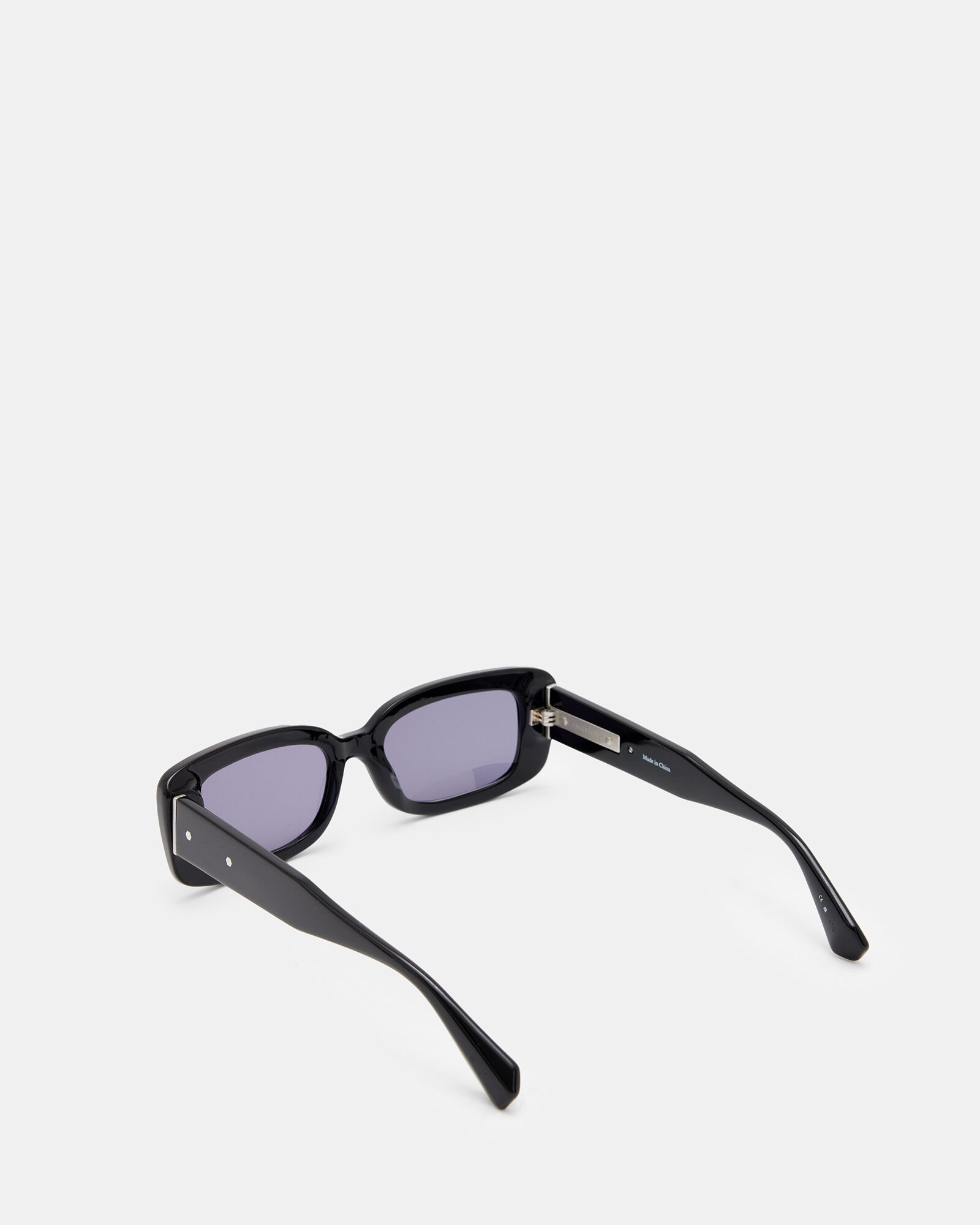 Sonic Rectangular Sunglasses GLOSS BLACK | ALLSAINTS Canada