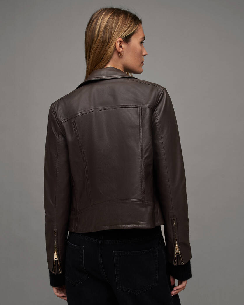 Dalby Leather Biker Jacket curated on LTK