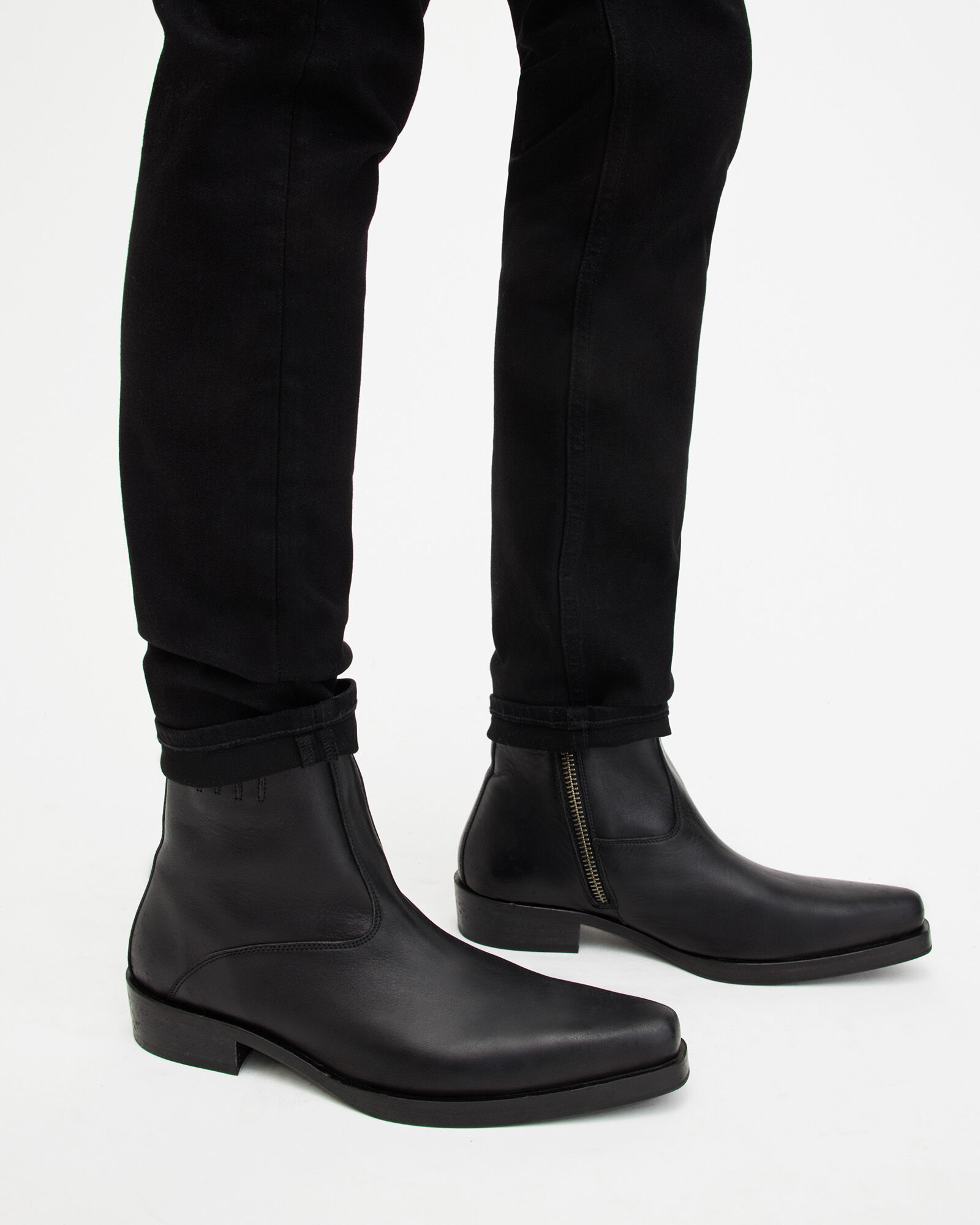 Booker Leather Zip Up Boots