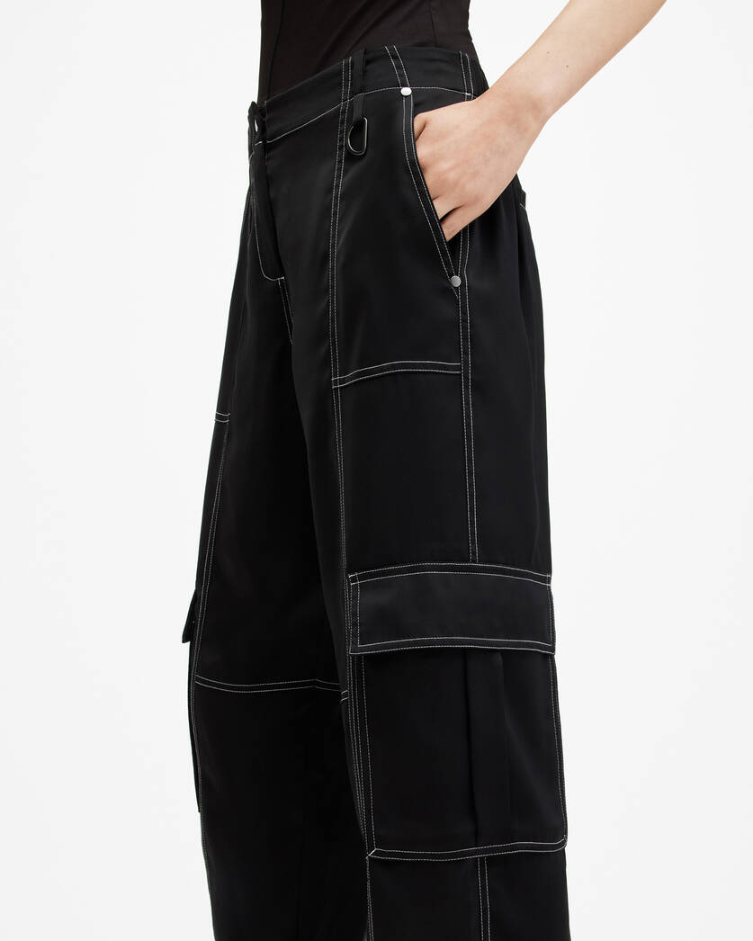 Forever New Scout Tall Cargo Pants In Black