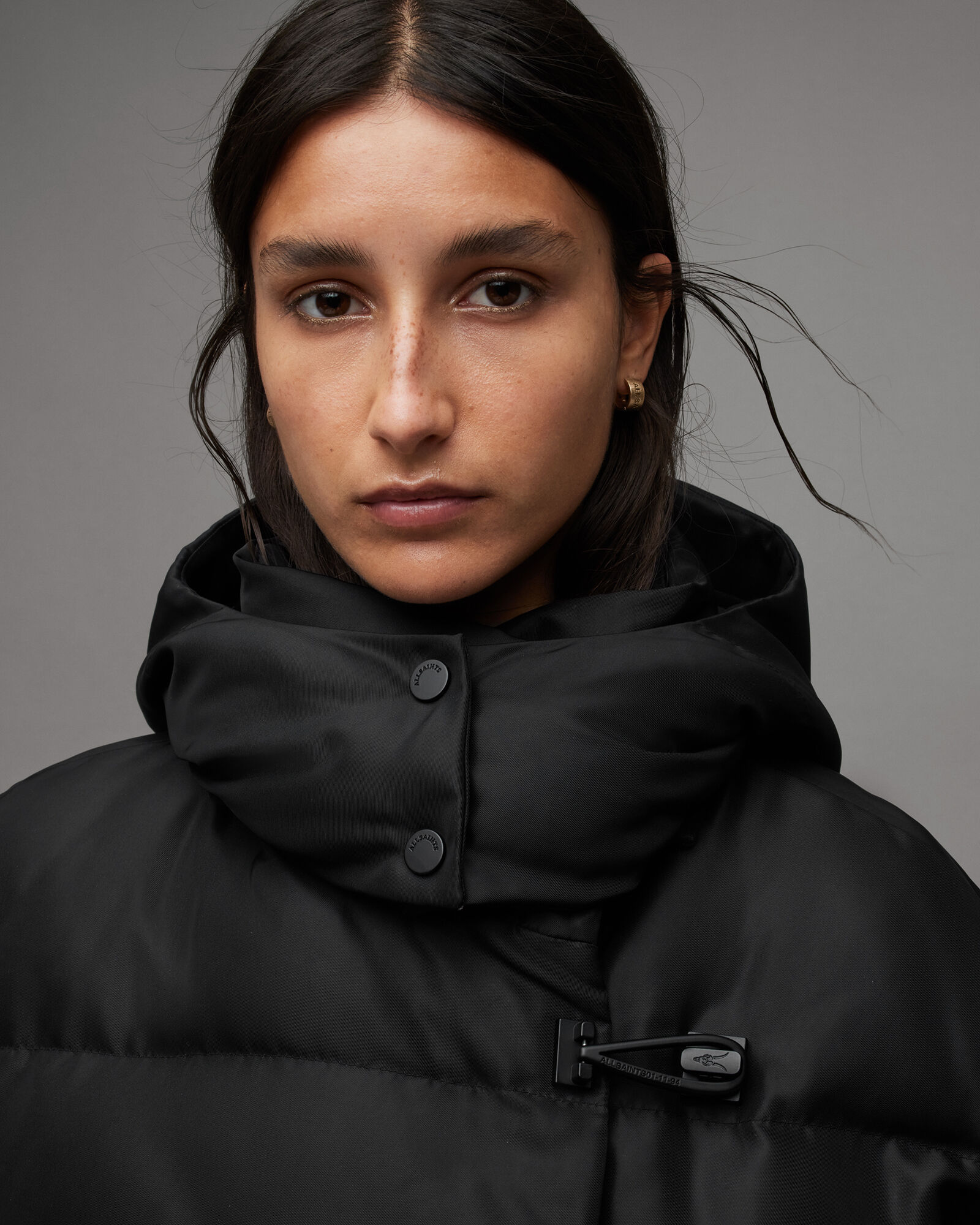 Women's Isabel Hooded Puffer Coat in Black - Save The Duck