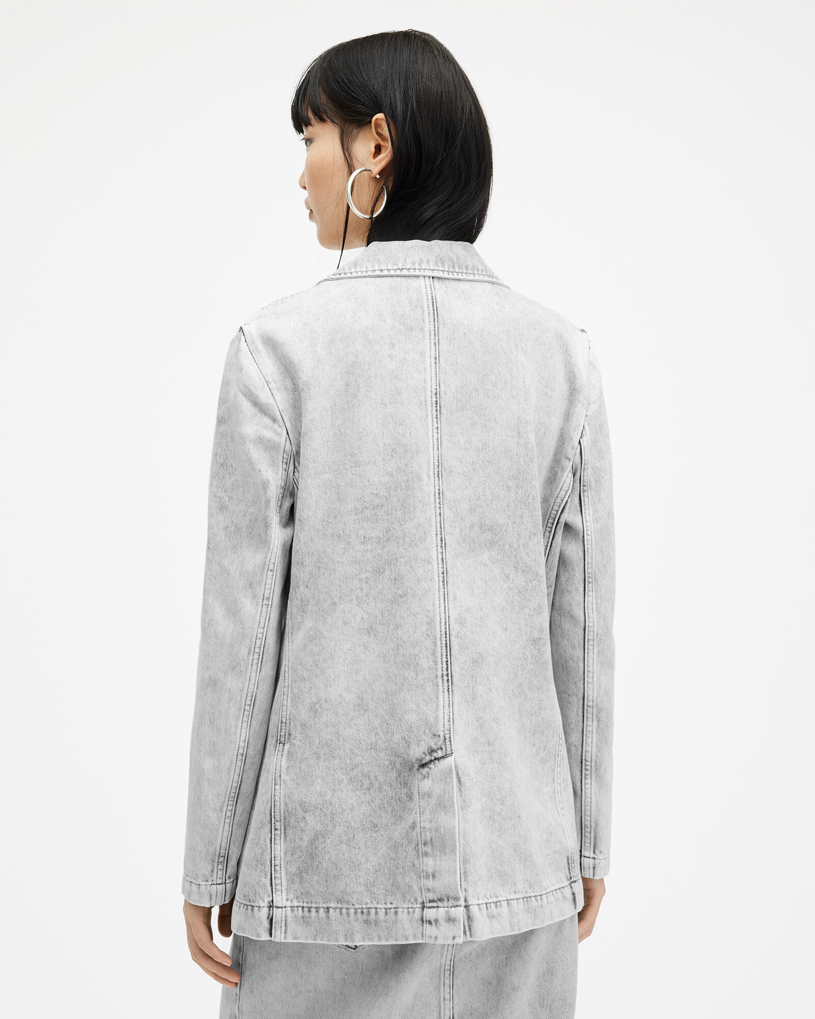 Sale | AllSaints Piper Cropped Denim Jacket | Harrods AE