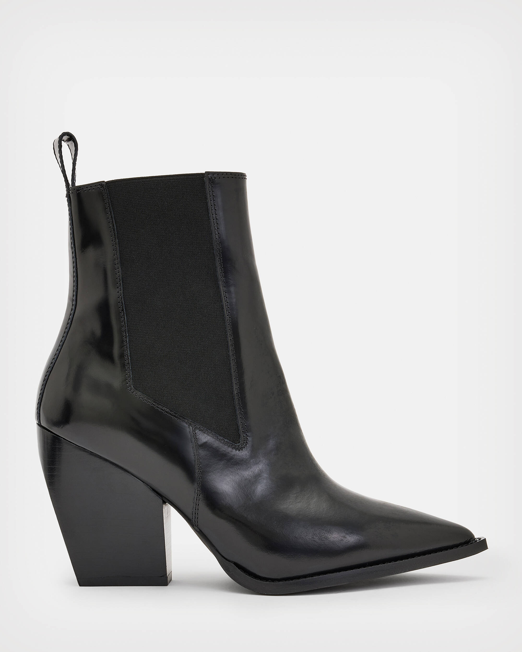 Ria Leather Boots Black | ALLSAINTS