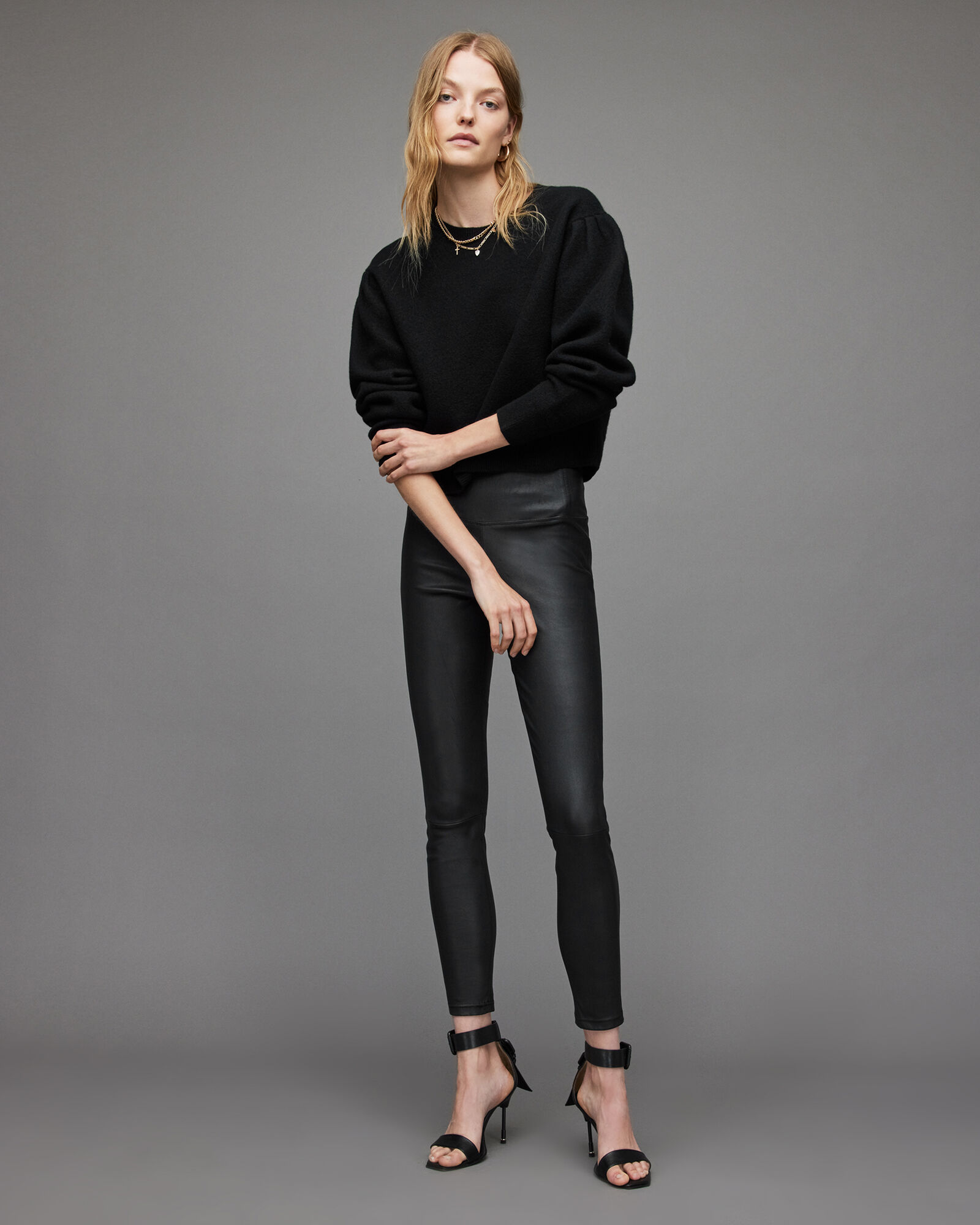 Cora High-Rise Skinny Leather Leggings