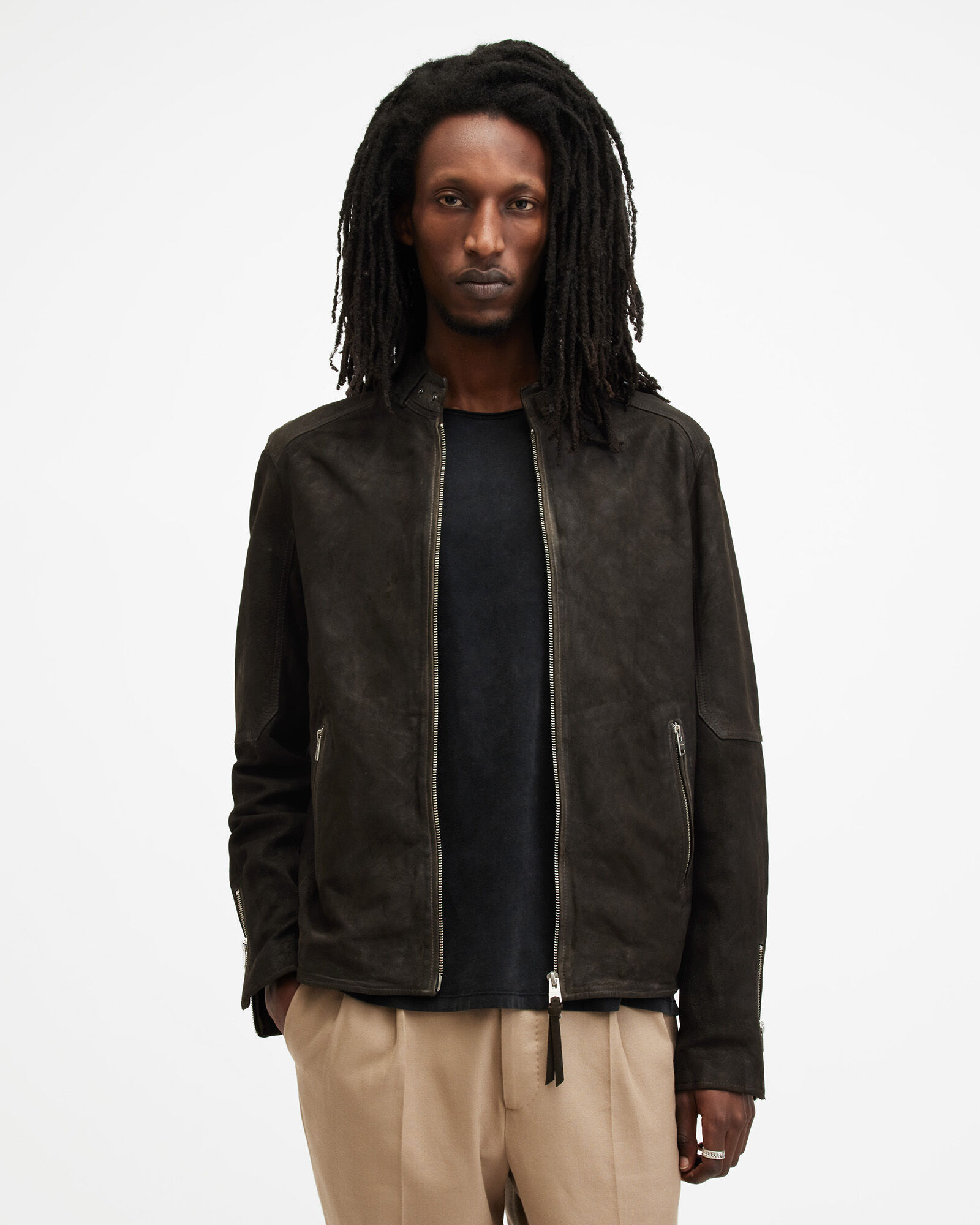 Men's Bomber Jackets | Leather & Green Styles | ALLSAINTS US