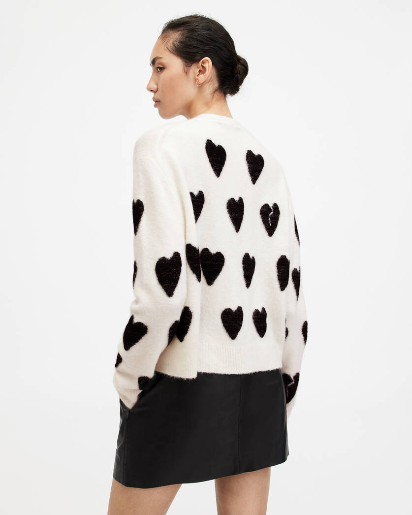 Miracle Heart Sweater for Women in White