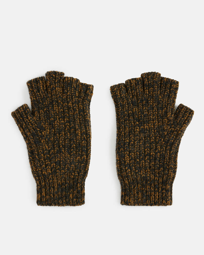 Clay Marl Fingerless Gloves US | CINDER MARL BLACK ALLSAINTS