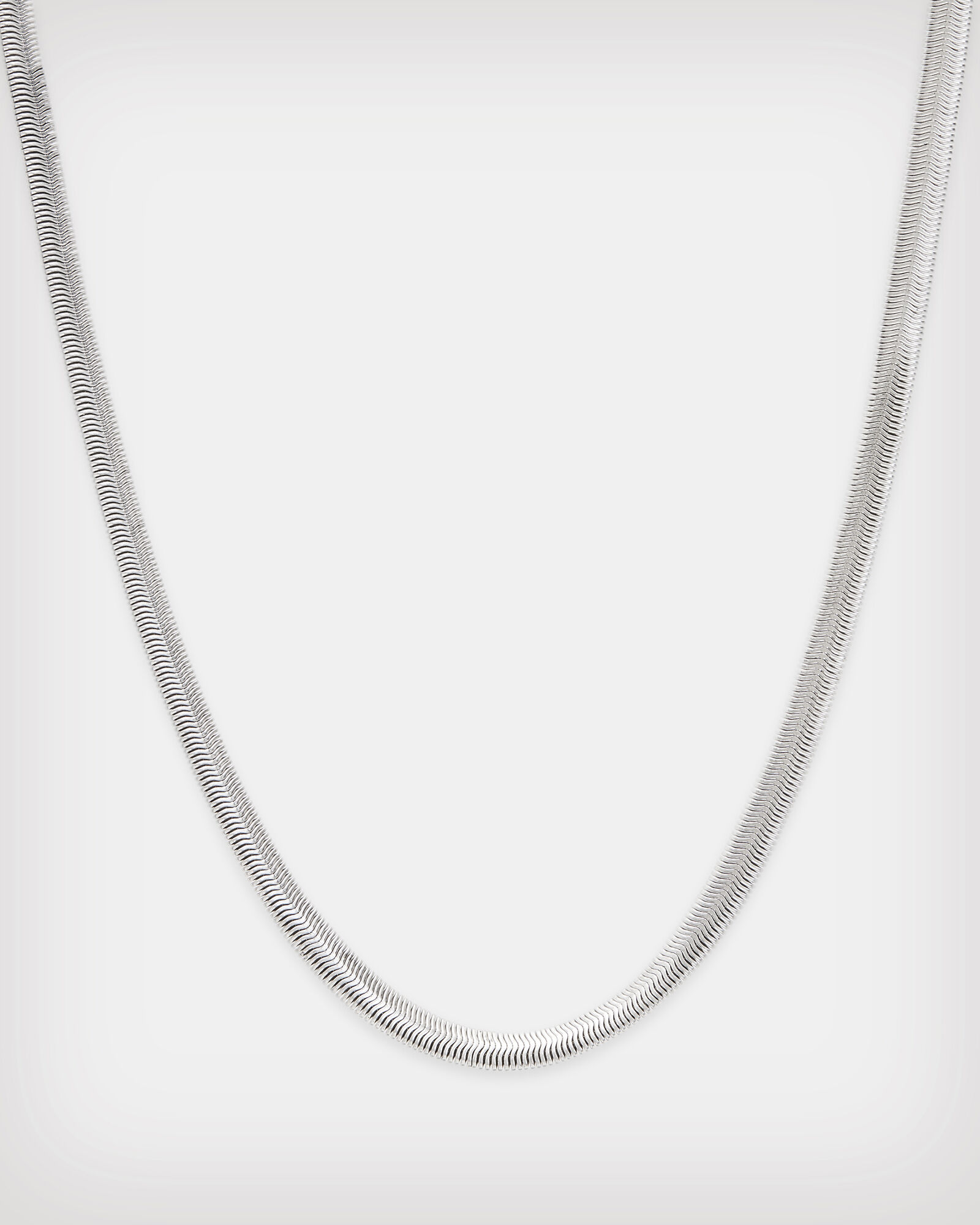 OLIVIA SILVER SNAKE CHAIN NECKLACE | Silver chain necklace, Chain necklace,  Modern silver necklace
