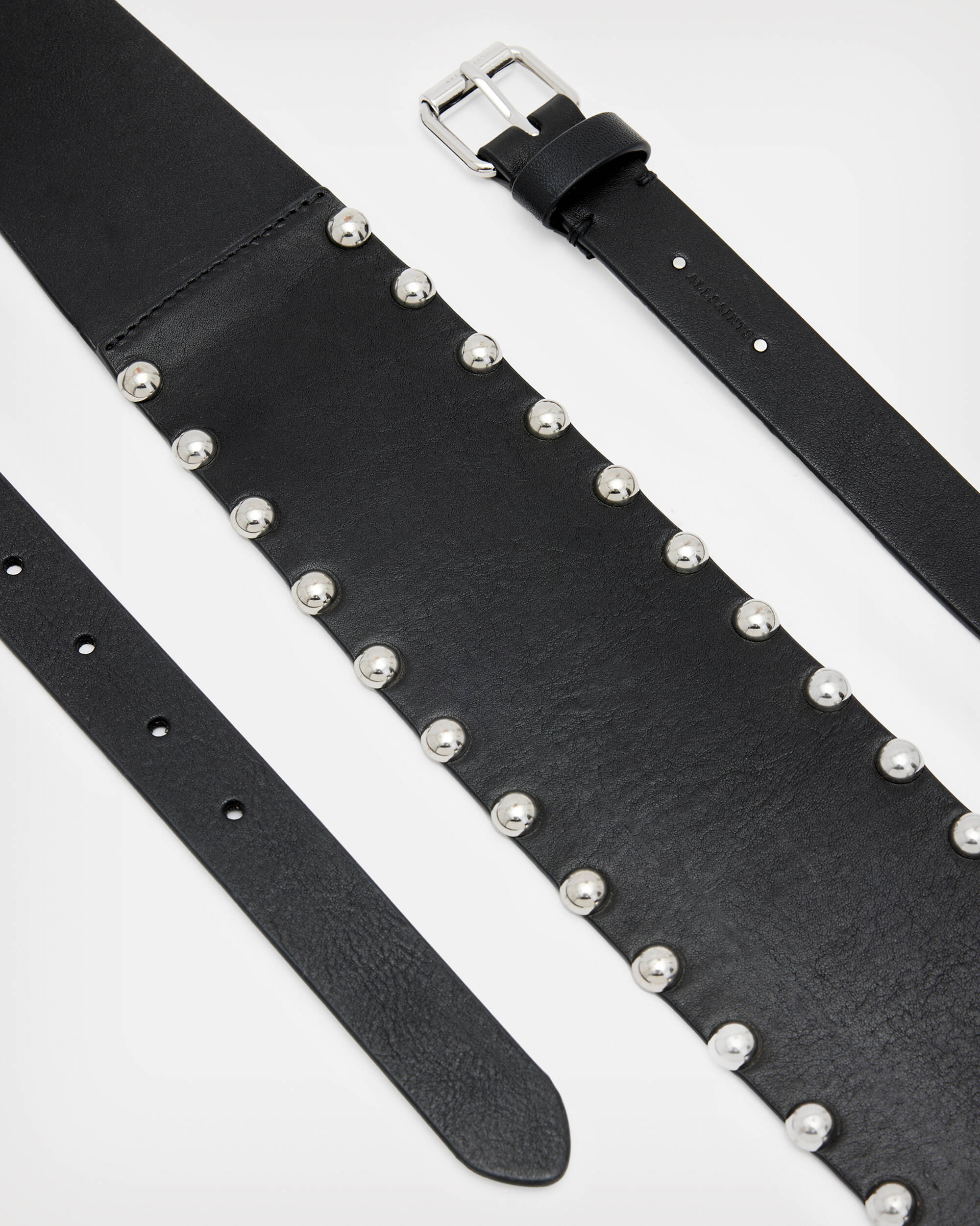 Alcor Leather Belt Black | ALLSAINTS US