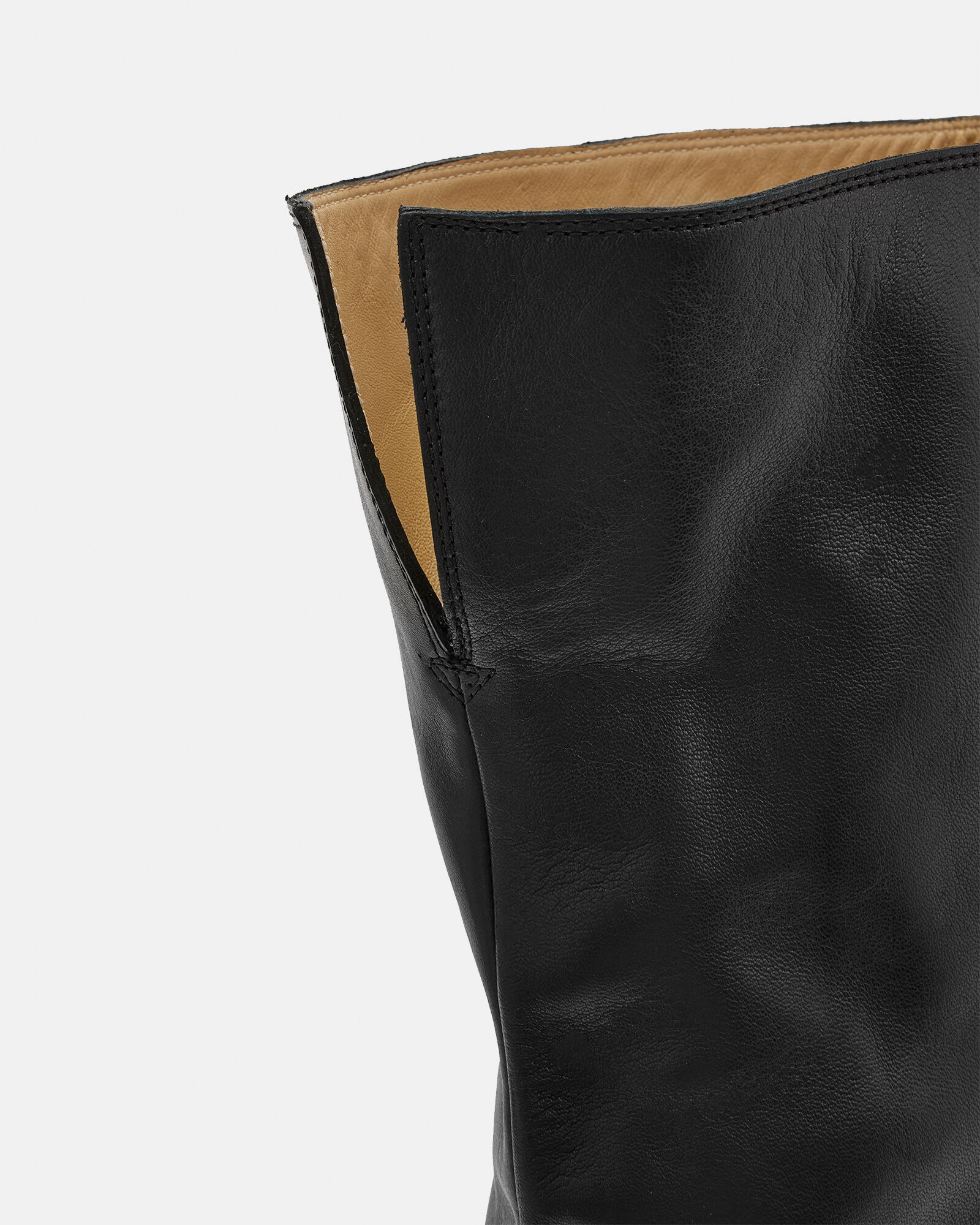 Reina Over Knee Leather Heeled Boots