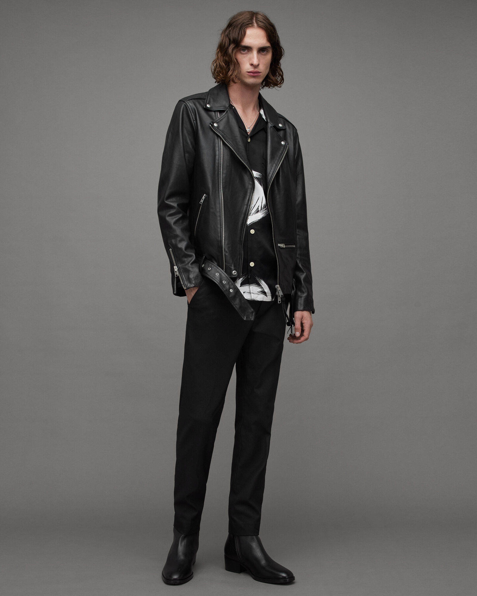 Wick Leather Biker Jacket