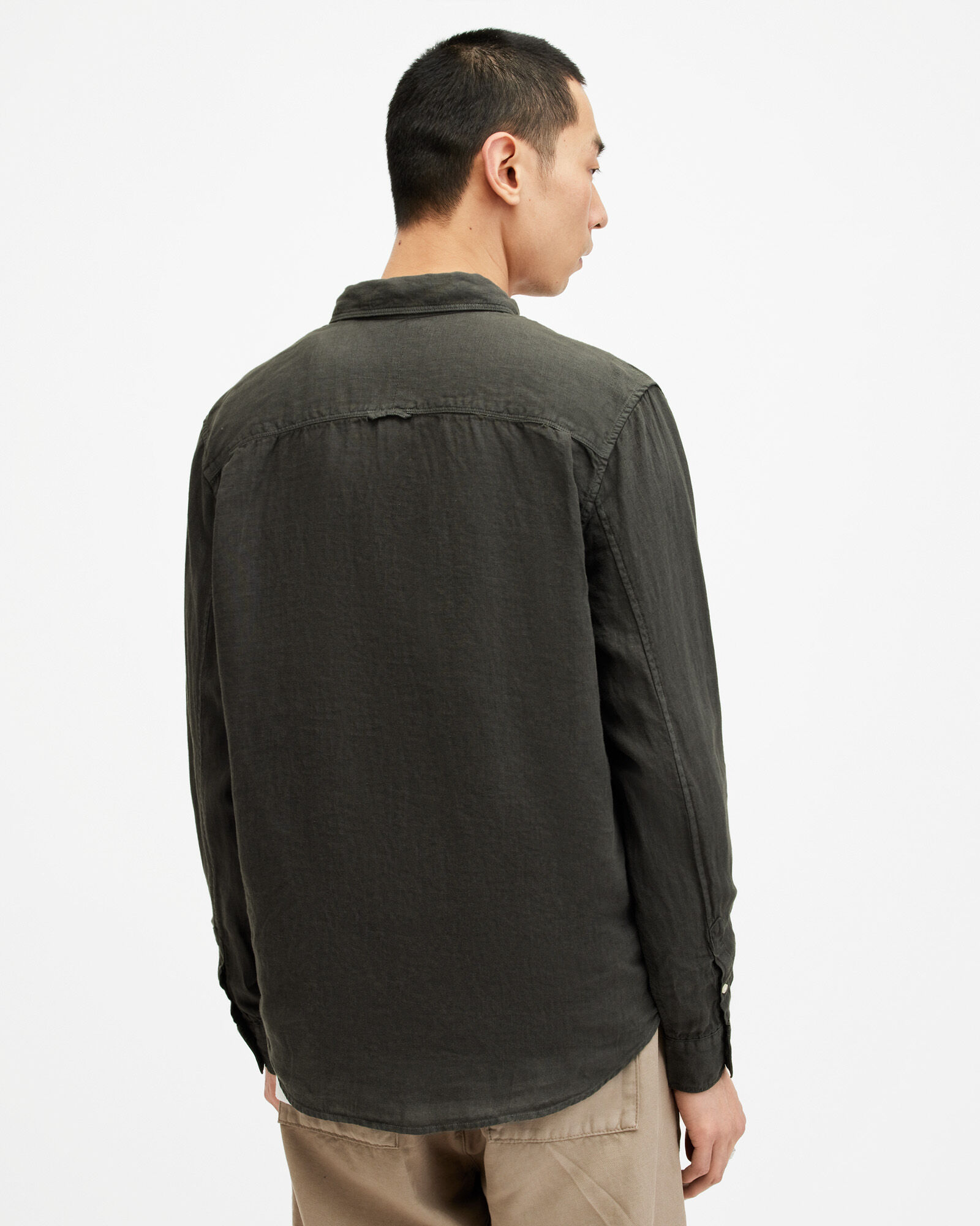 Cypress Long Sleeve Linen Relaxed Shirt