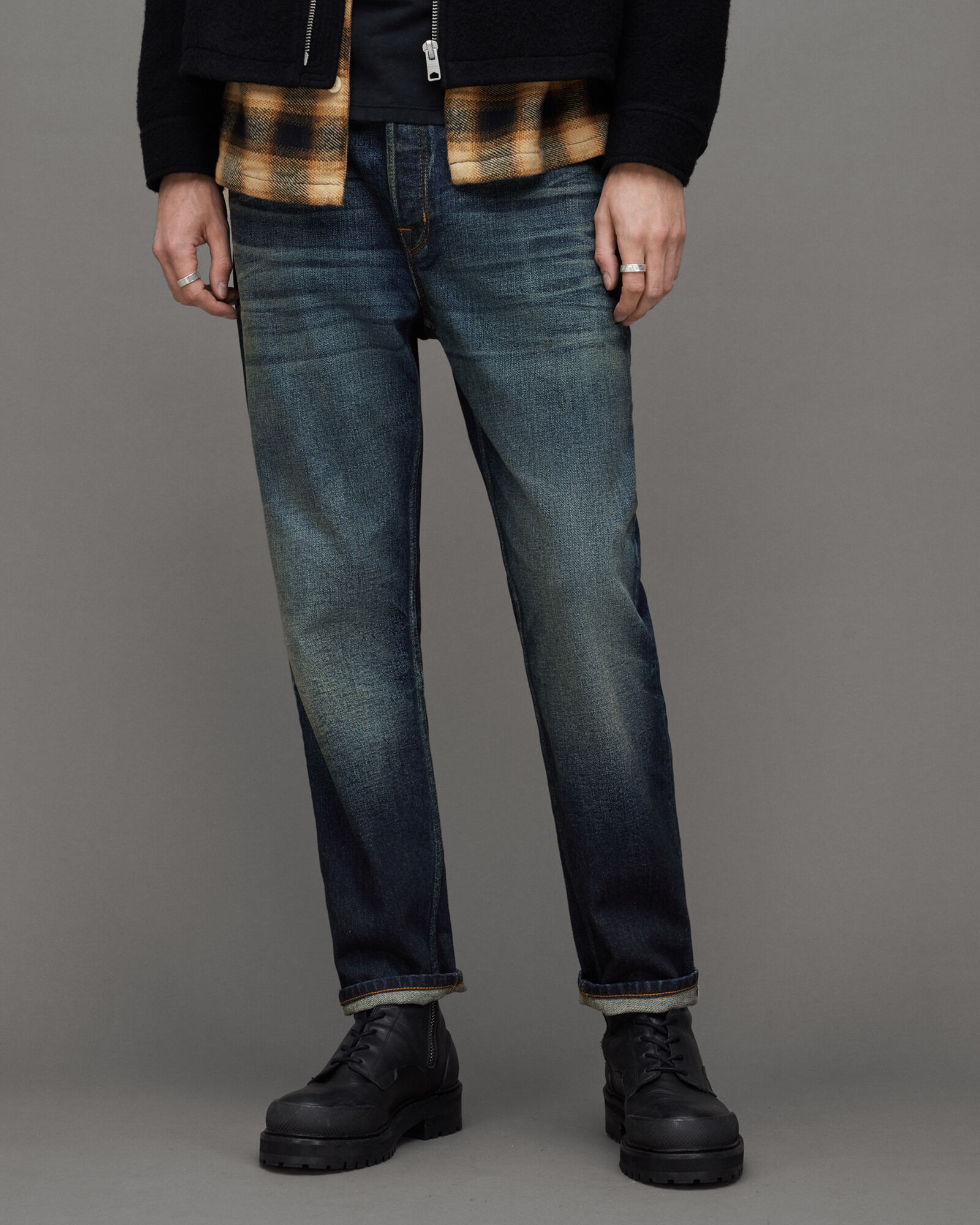 Dean Slim Fit Cropped Denim Jeans