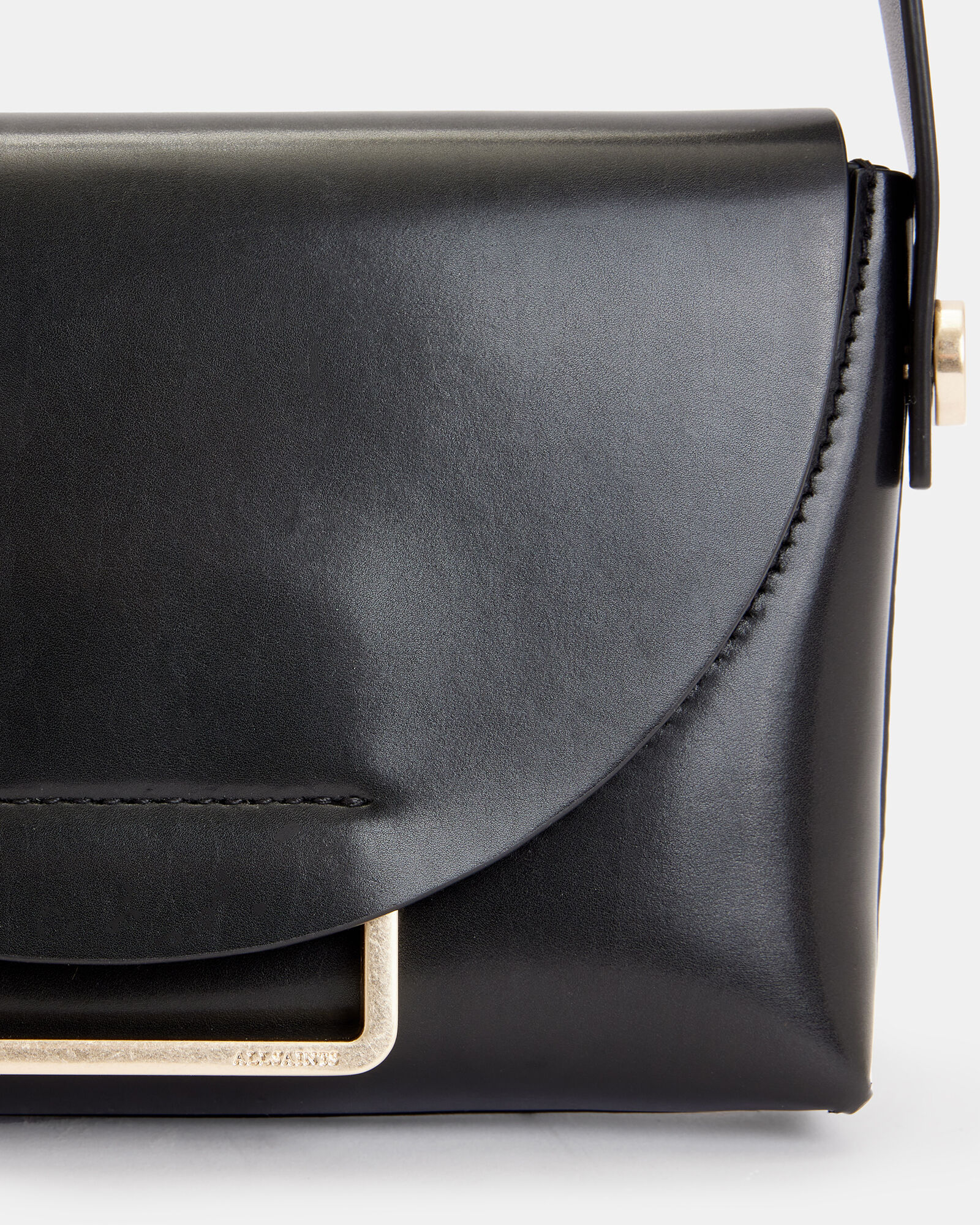 Francine Leather Crossbody Bag Black | ALLSAINTS US