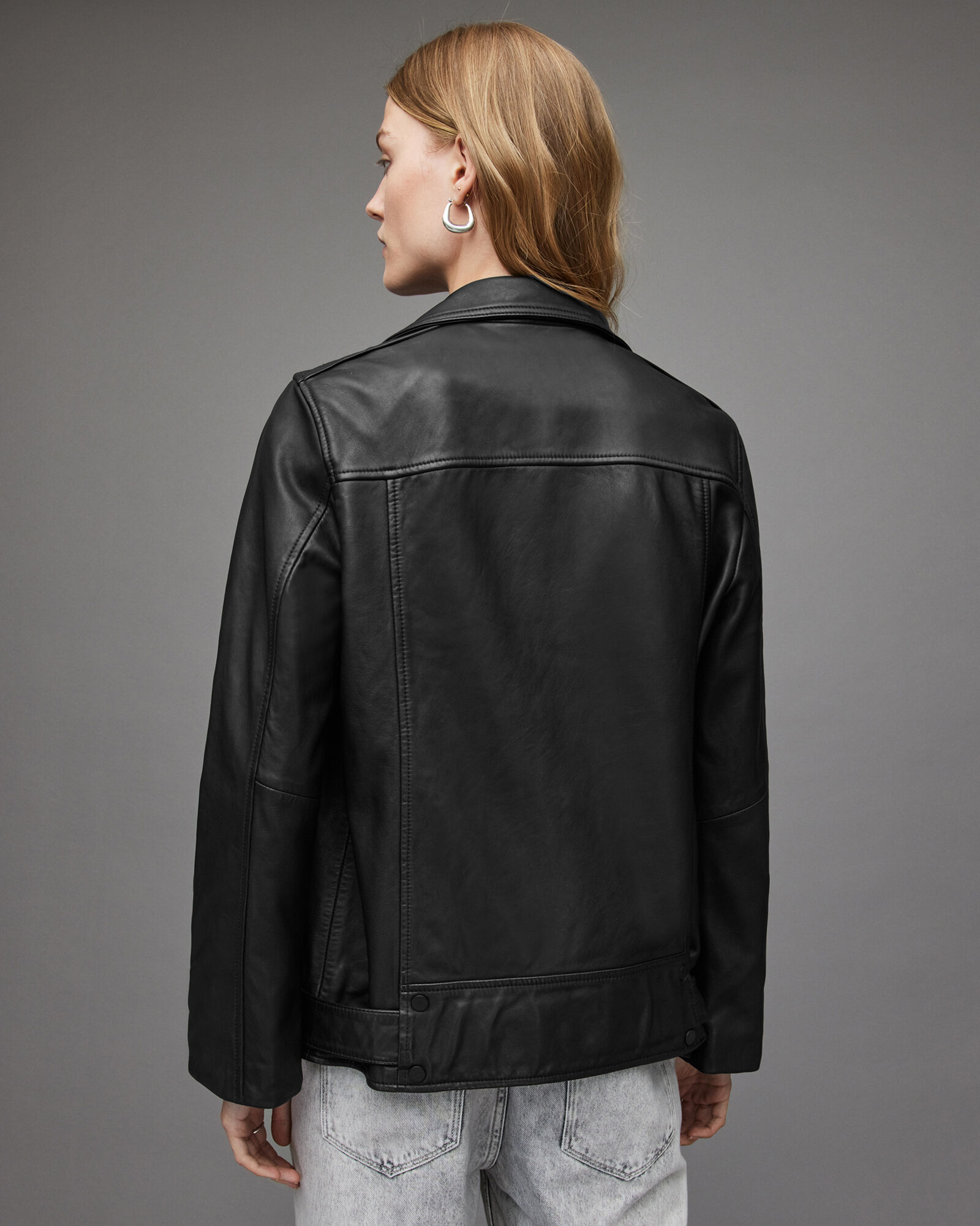 HELEN Green Oversized Leather Jacket | Women's Leather Jacket Models